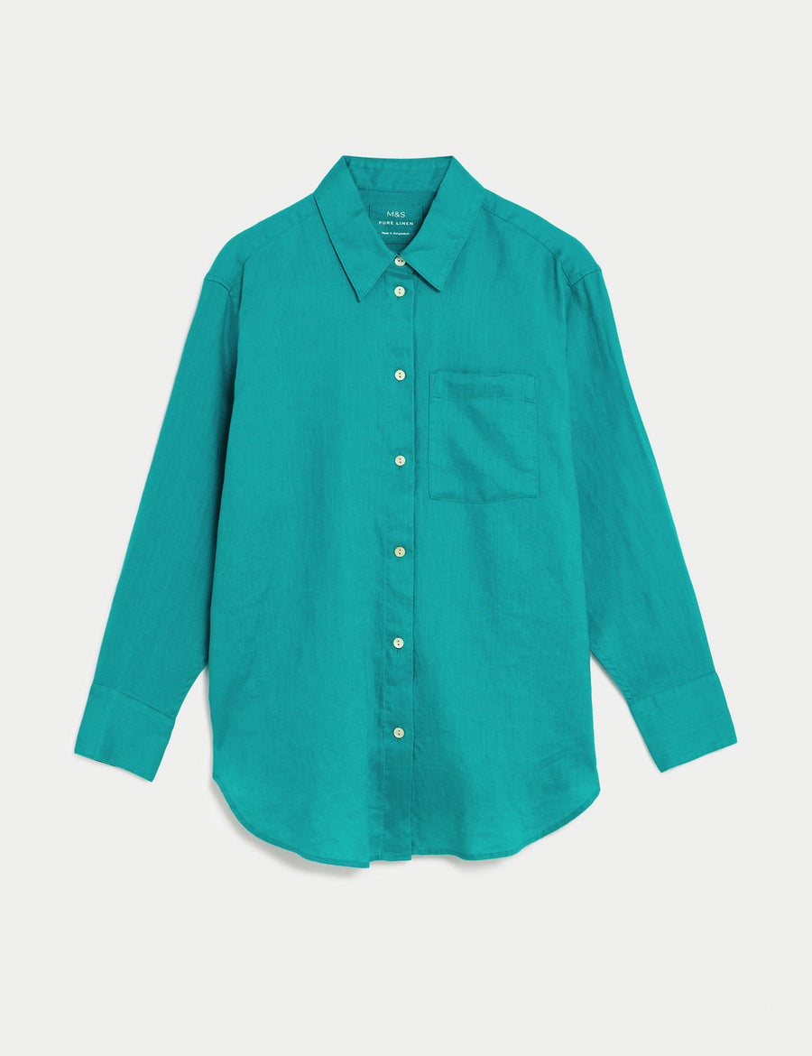 Pure Linen Oversized Shirt
