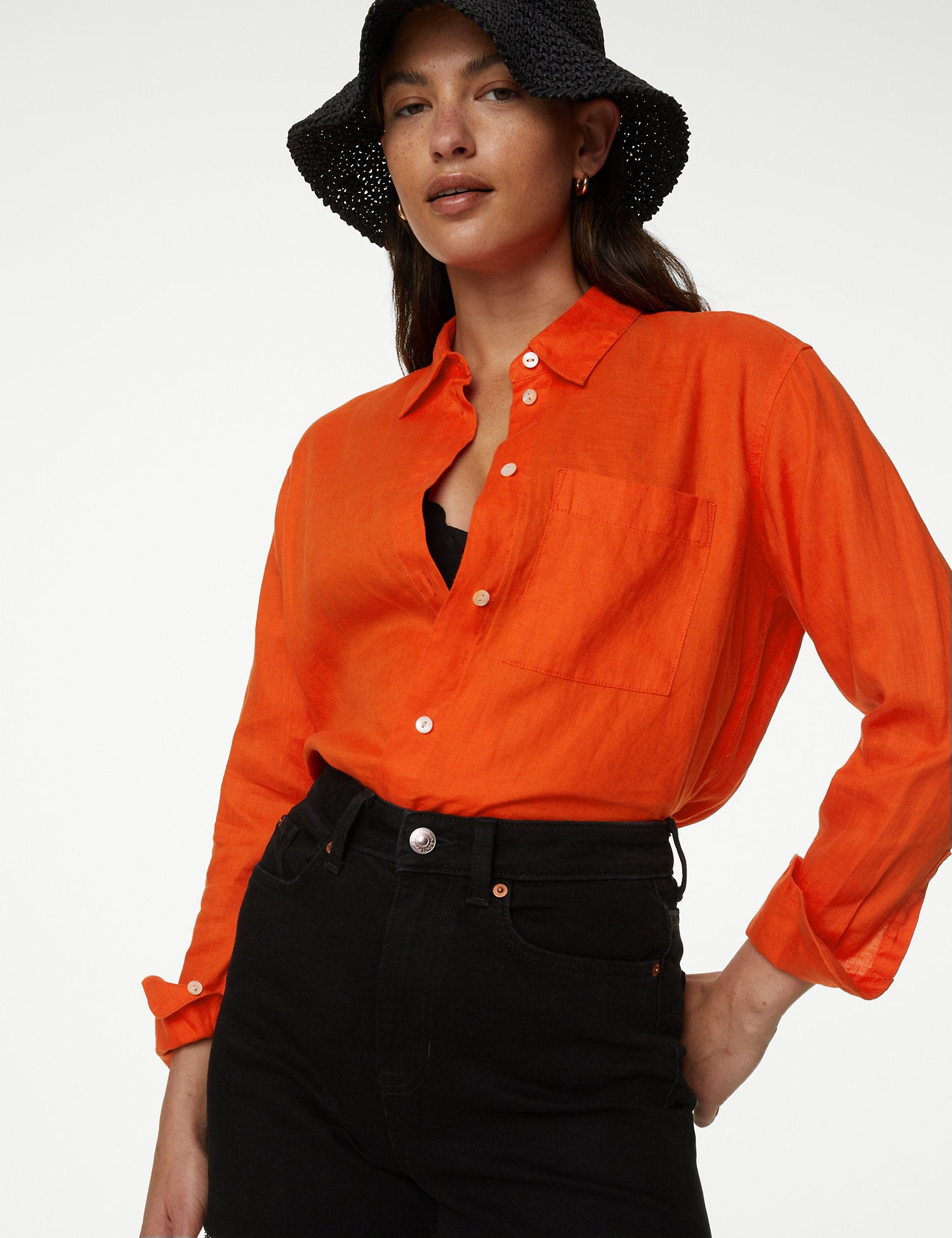 Pure Linen Oversized Shirt