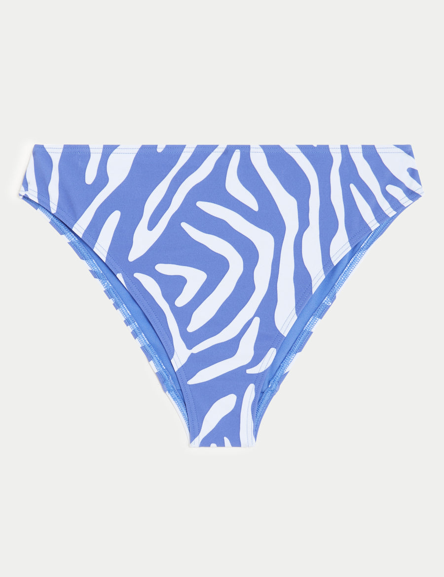 Animal Print High Waisted Bikini Bottoms