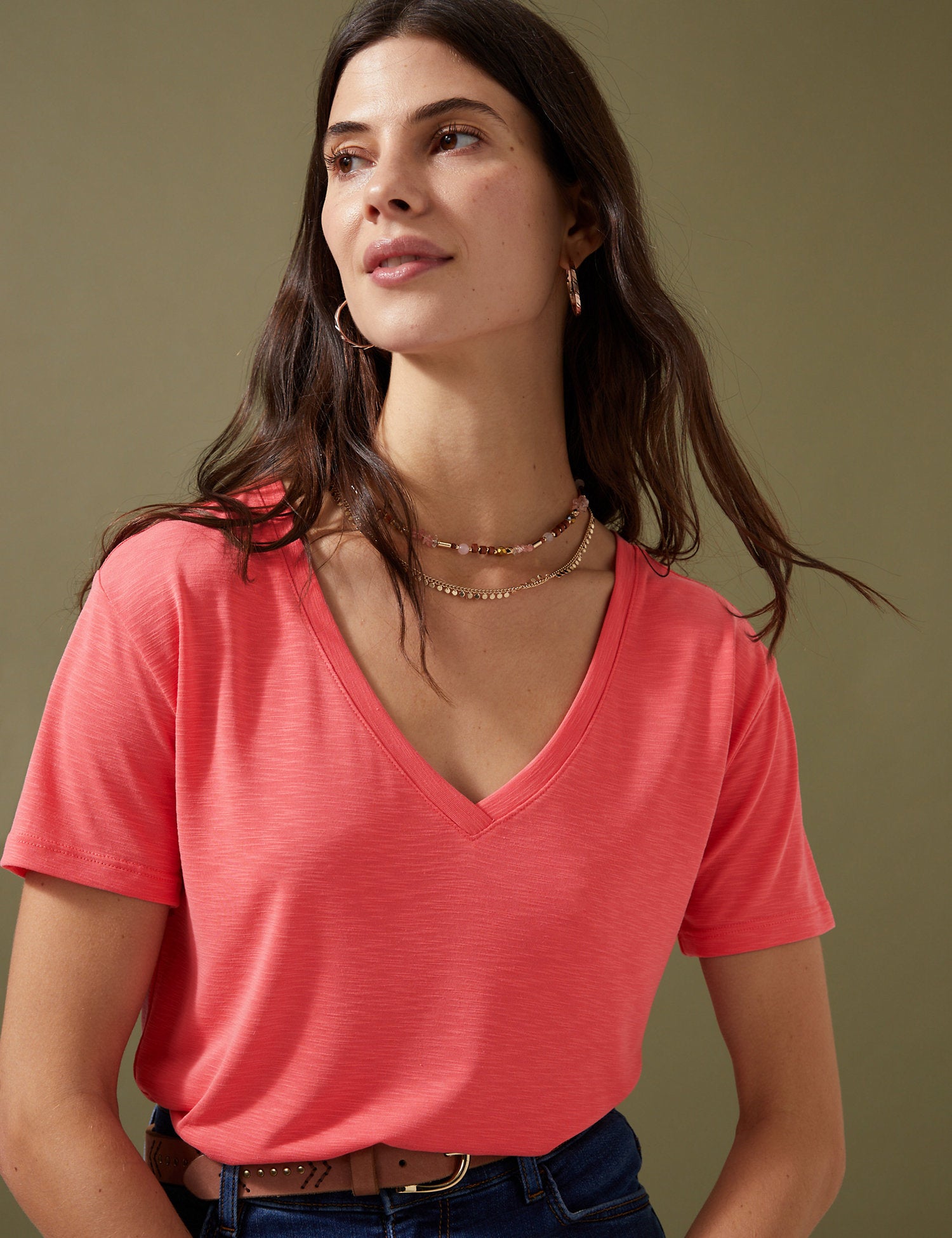 Modal Rich V-Neck T-Shirt