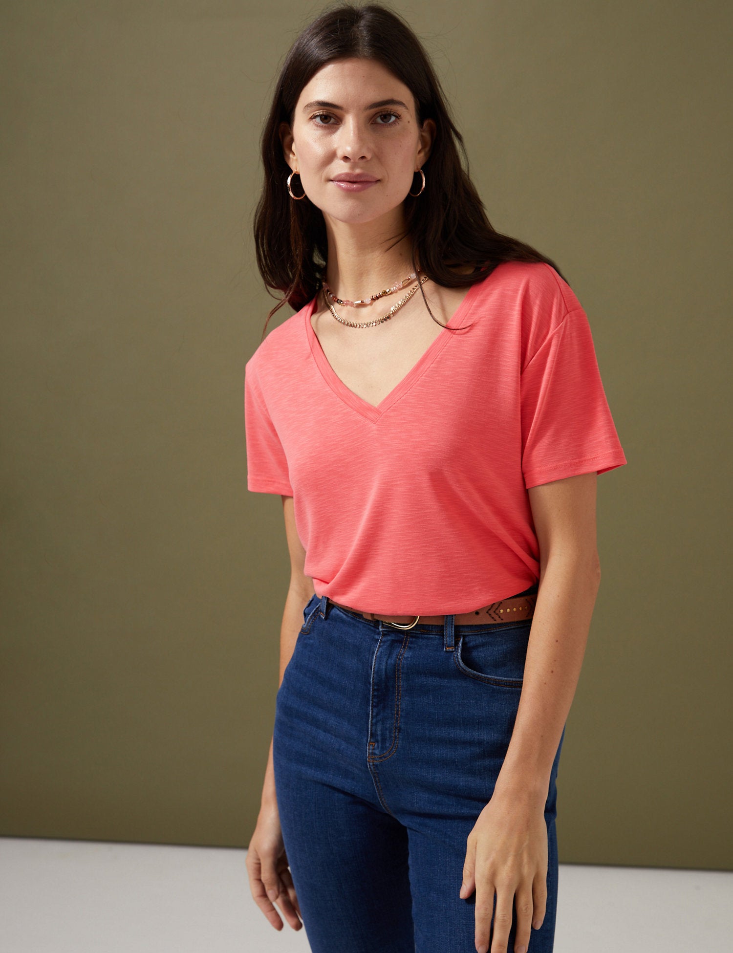 Modal Rich V-Neck T-Shirt