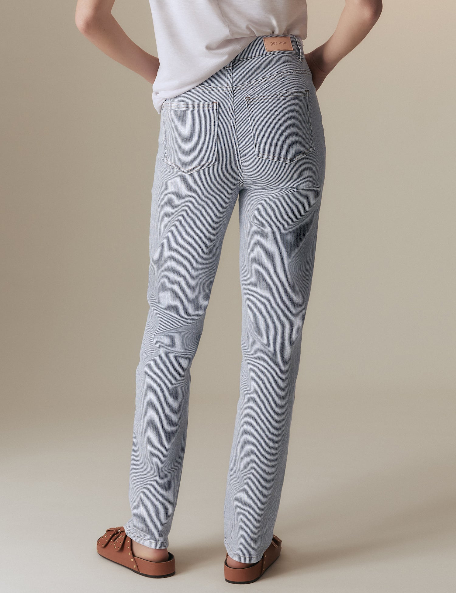 Girlfriend High Waisted Tapered Jeans