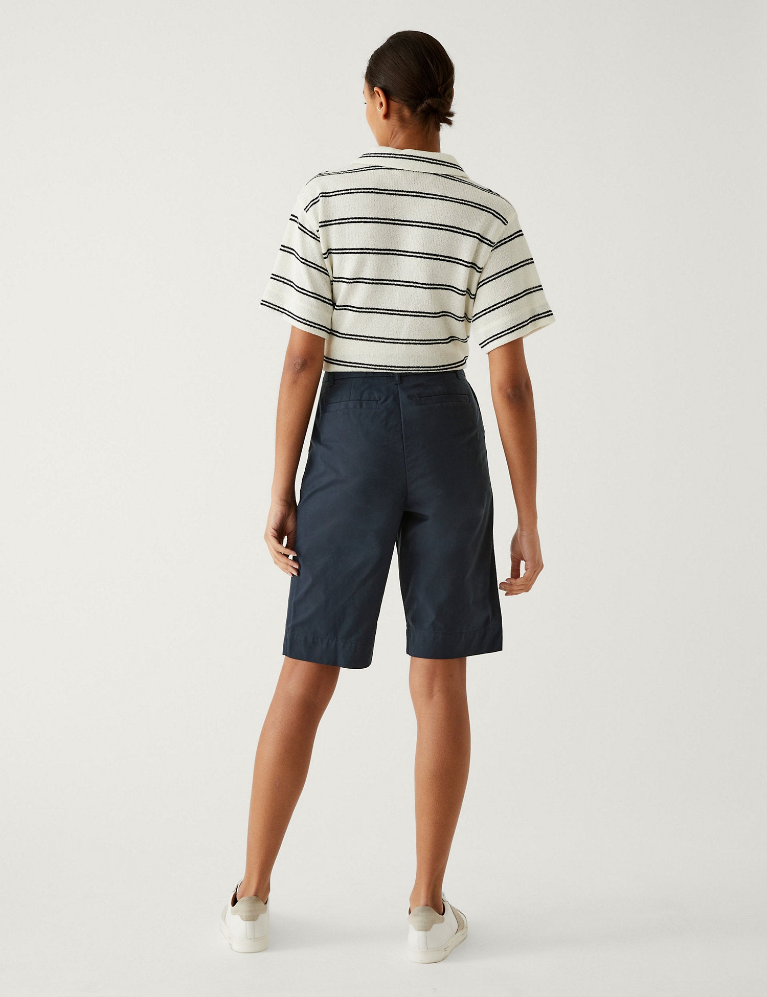 Cotton Rich Knee Length Chino Shorts