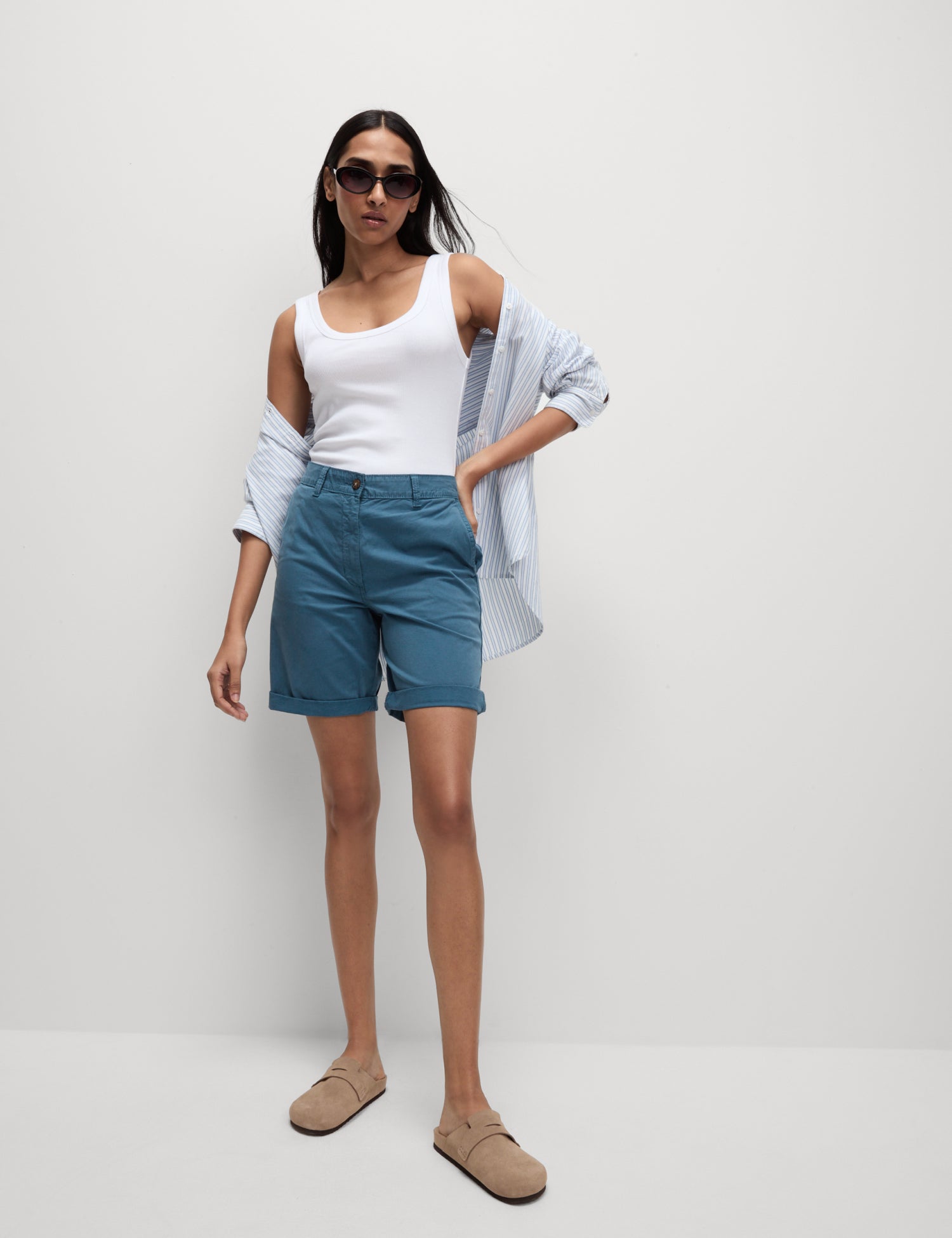 Cotton Rich Tea Dyed Chino Shorts