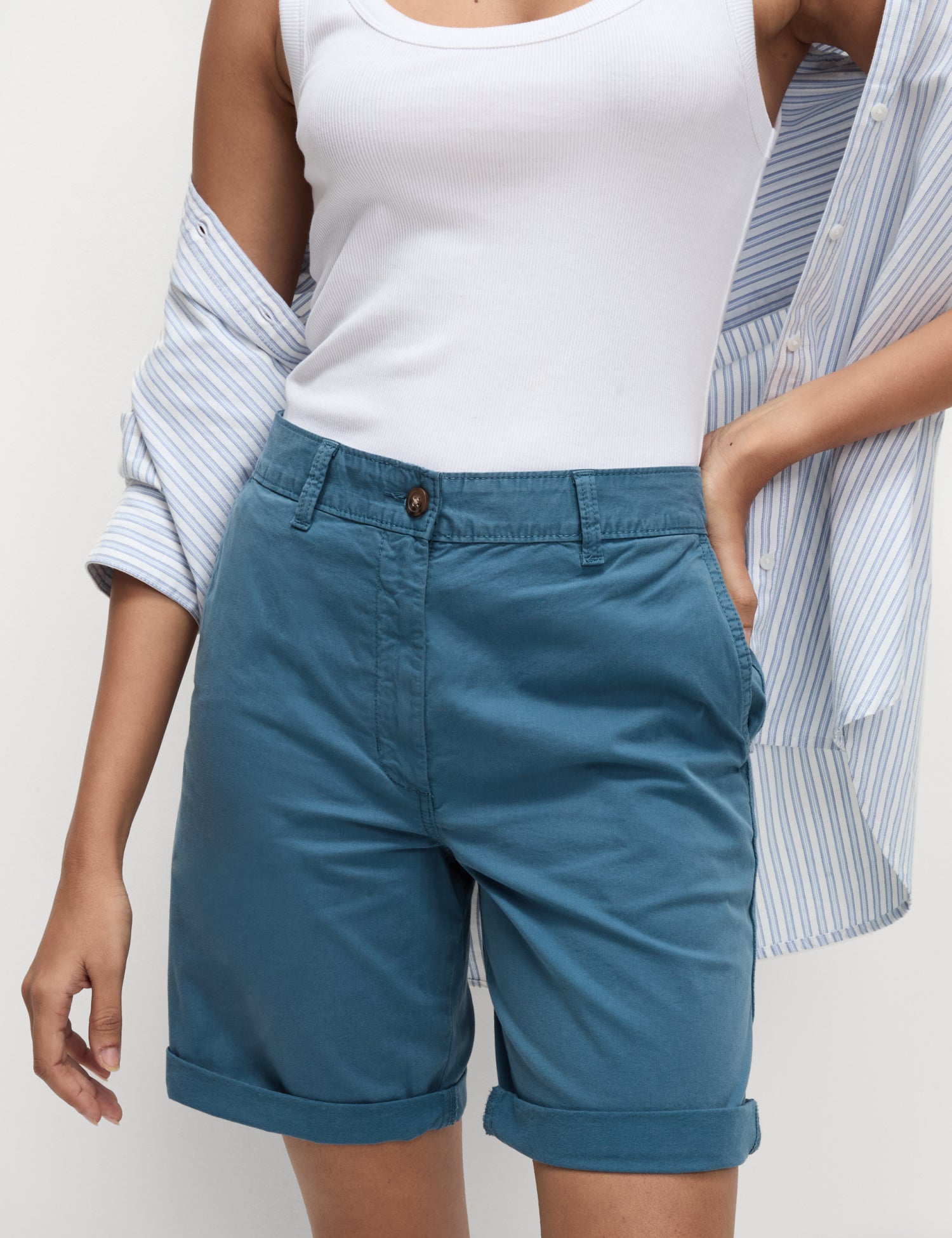 Cotton Rich Tea Dyed Chino Shorts