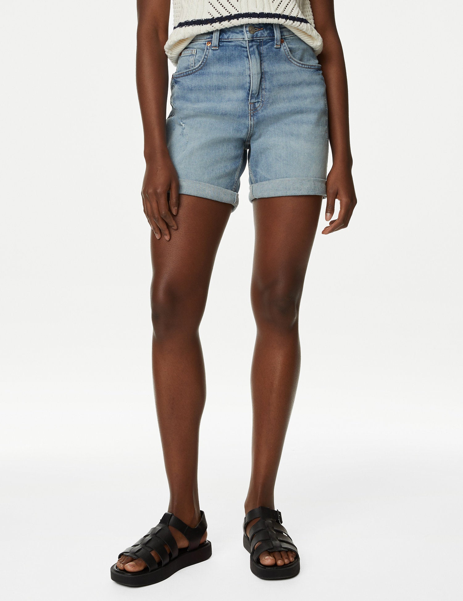 Denim Boyfriend Shorts