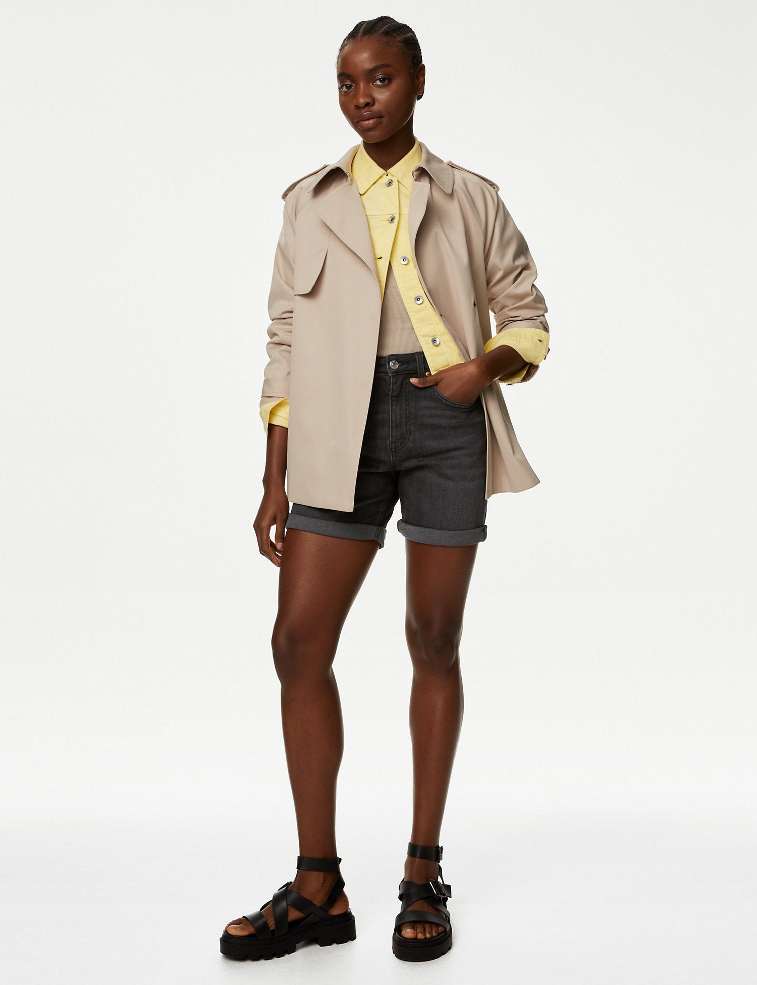 Denim Boyfriend Shorts