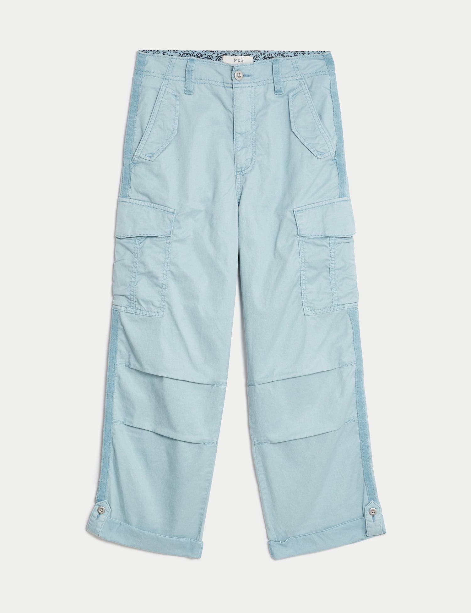 lyocell™ Rich Cargo Tea Dyed Cropped Trousers