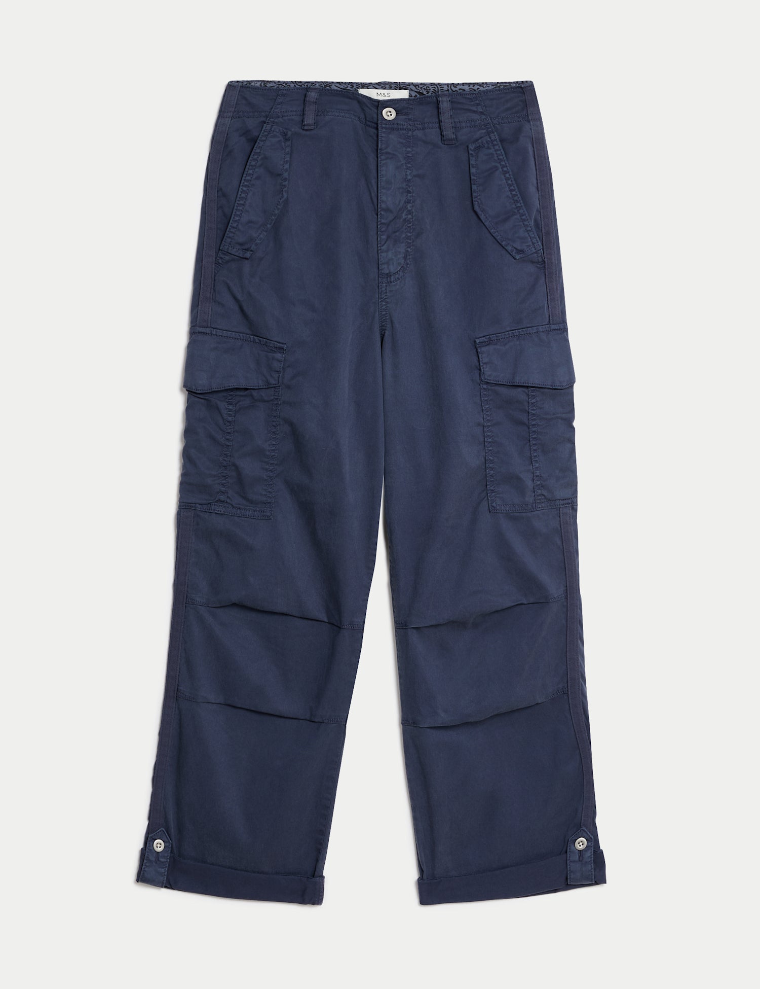 lyocell™ Rich Cargo Tea Dyed Cropped Trousers