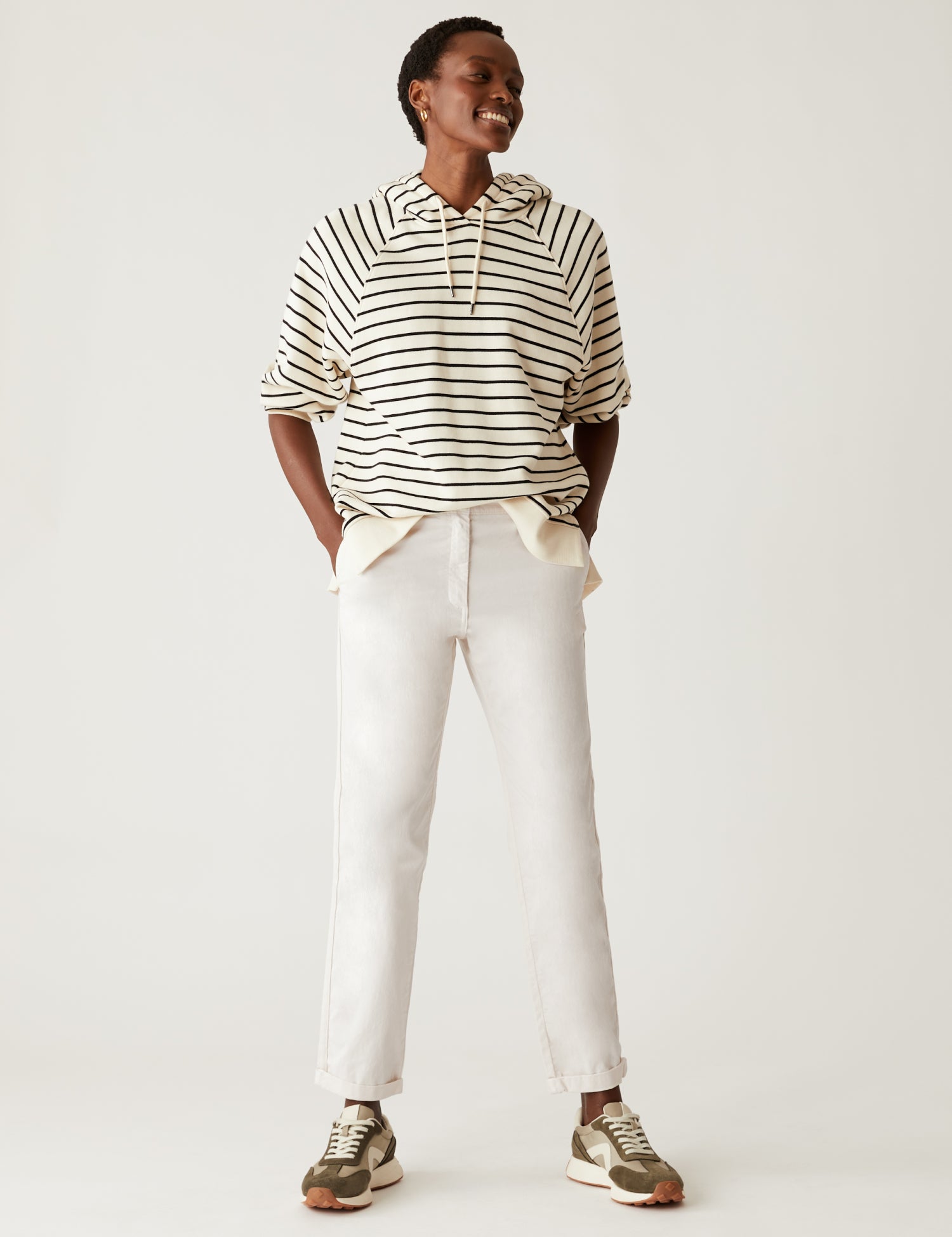 Cotton Rich Tea Dyed Slim Fit Chinos