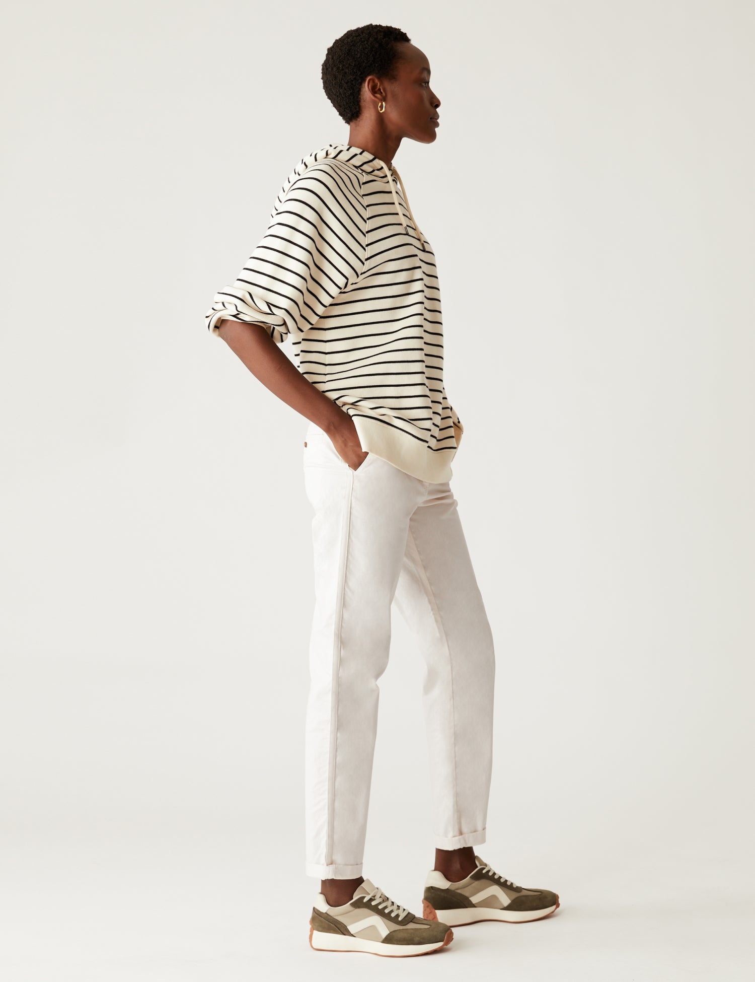 Cotton Rich Tea Dyed Slim Fit Chinos