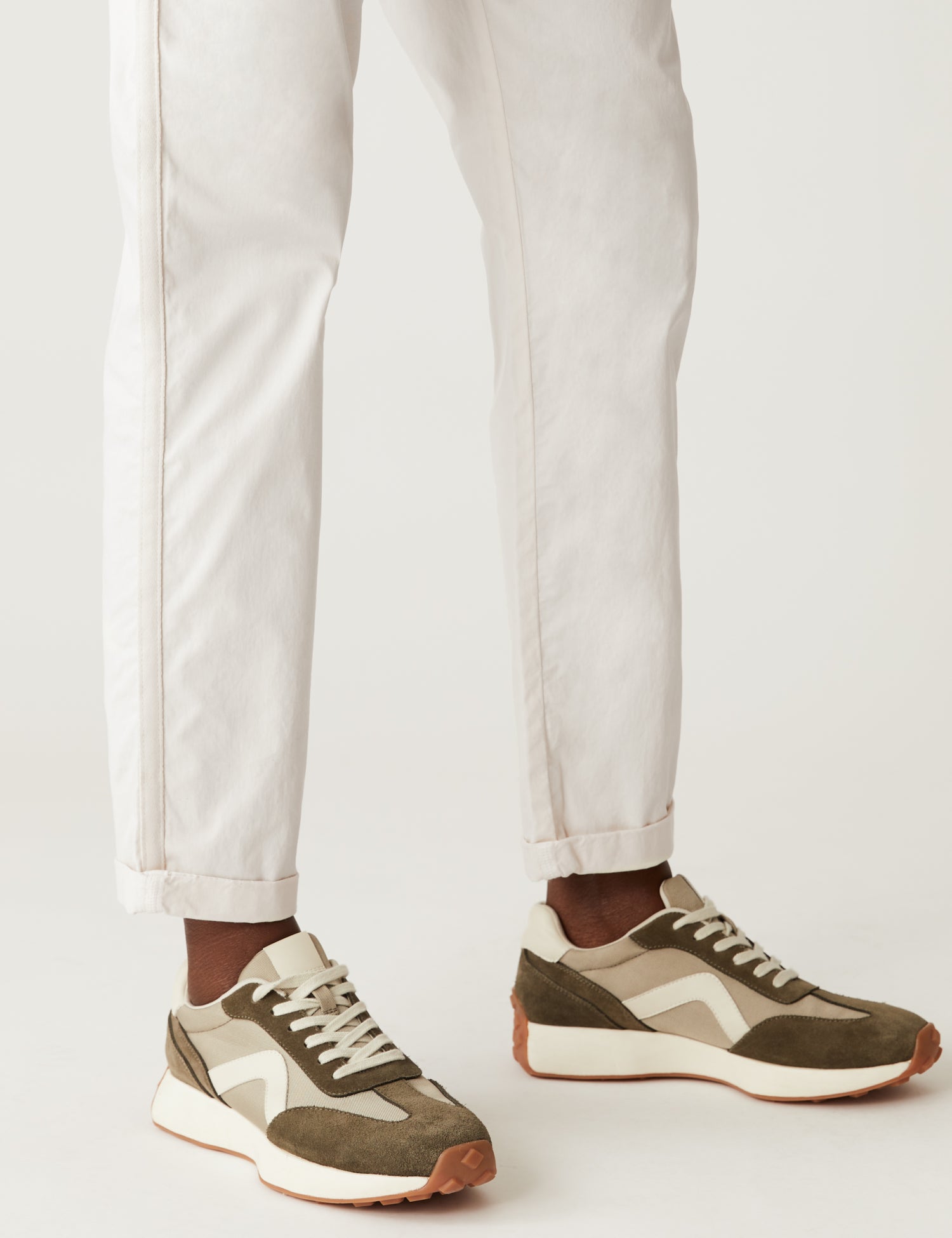 Cotton Rich Tea Dyed Slim Fit Chinos