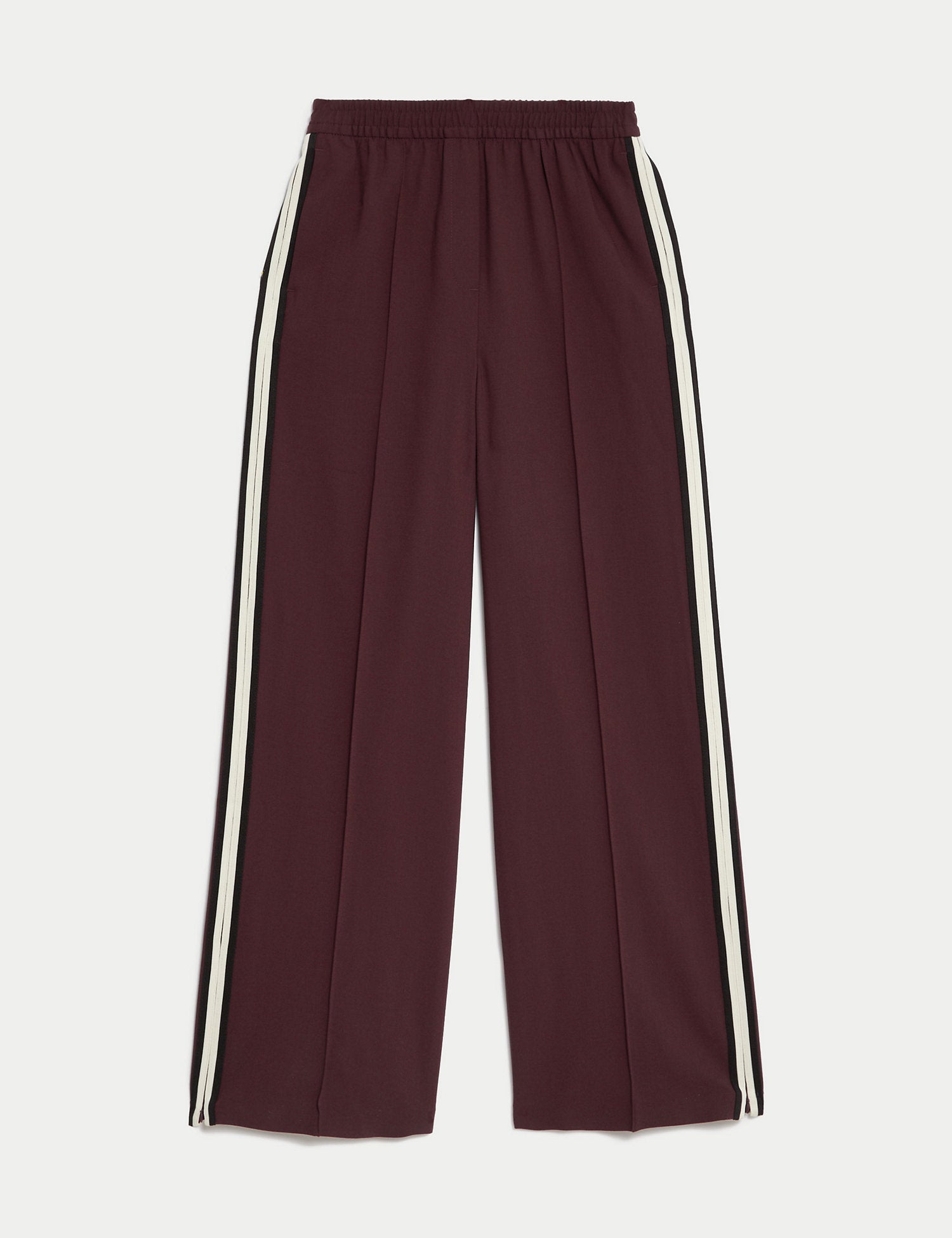 Side Stripe Wide Leg Trousers