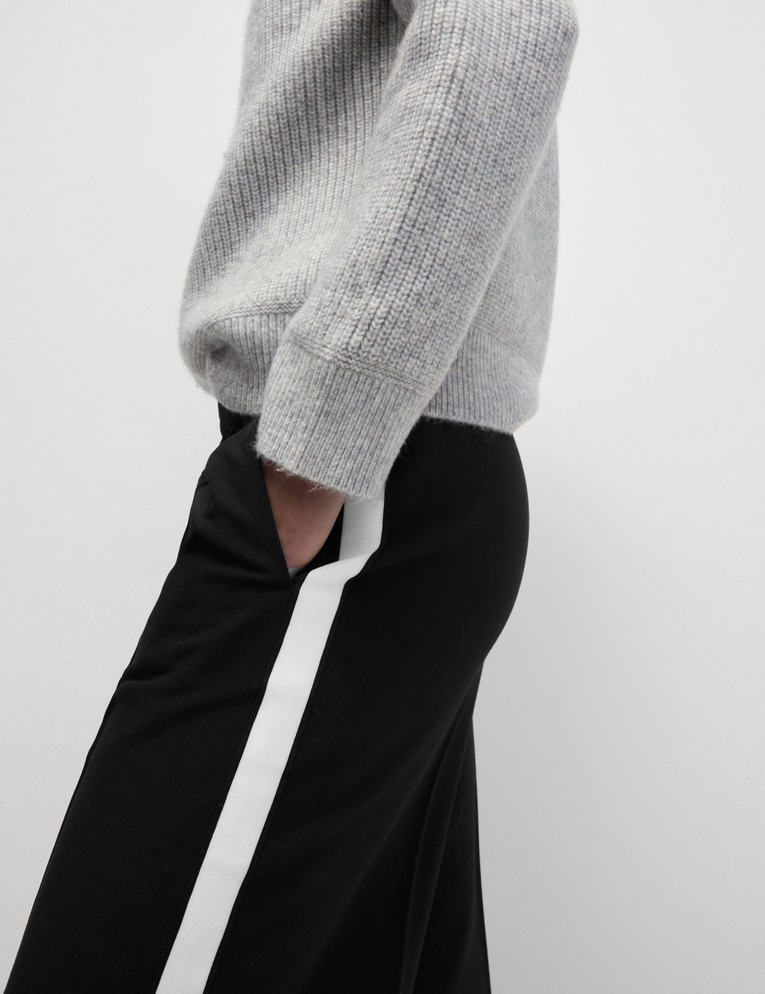 Side Stripe Wide Leg Trousers