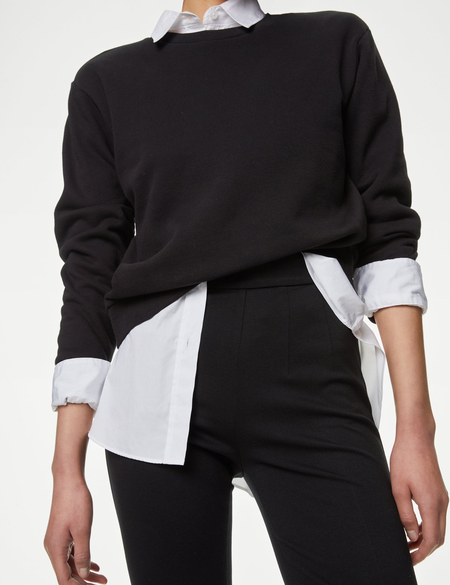 Jersey Slim Fit Ankle Grazer Trousers