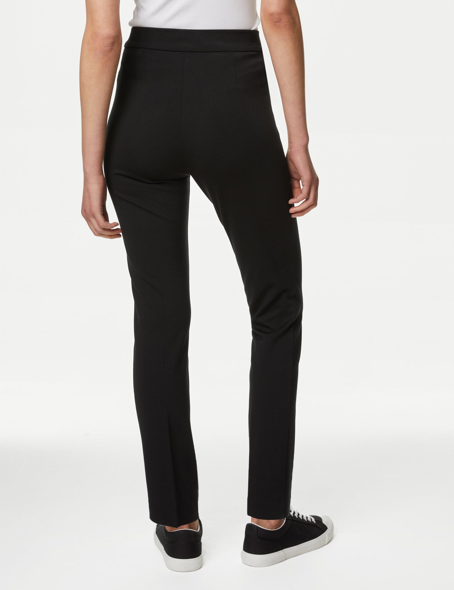 Jersey Slim Fit Ankle Grazer Trousers