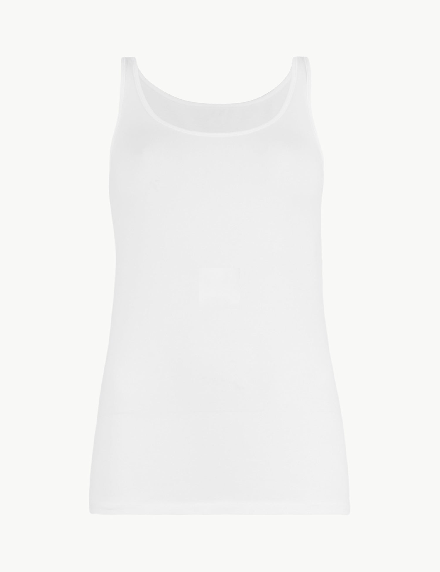 Cotton Built-up Shoulder Vest