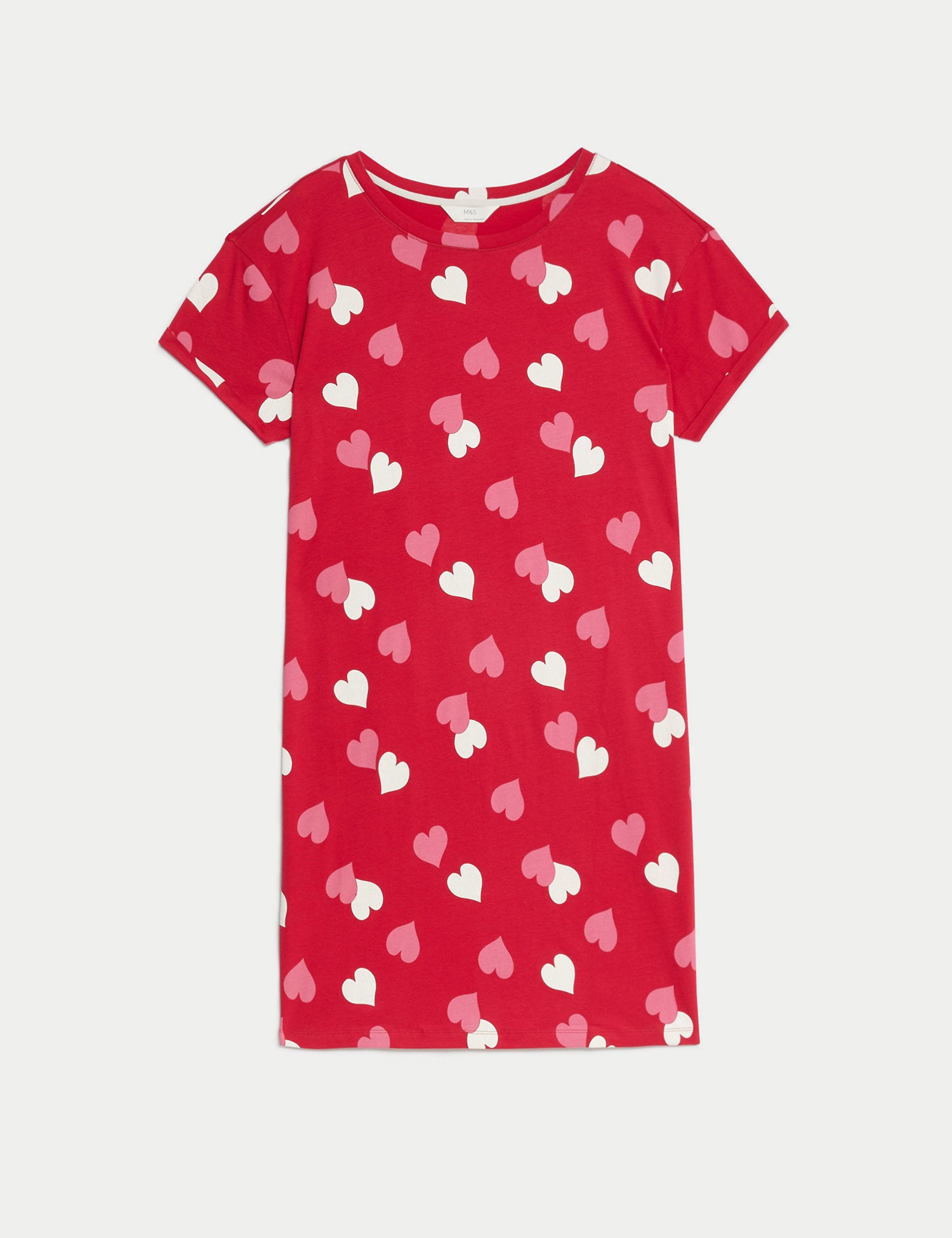 Pure Cotton Heart Print Nightdress