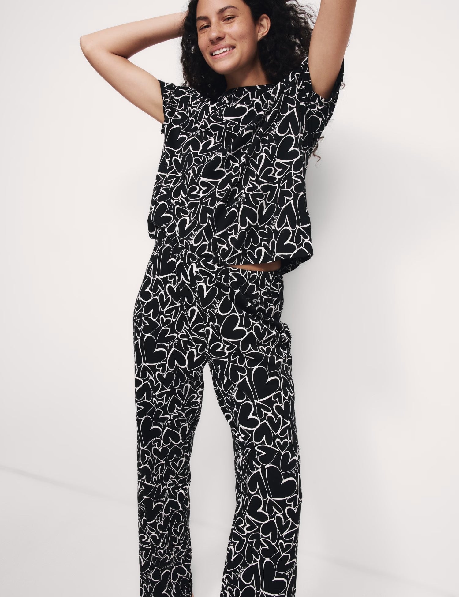 Cotton Rich Printed Pyjama Set