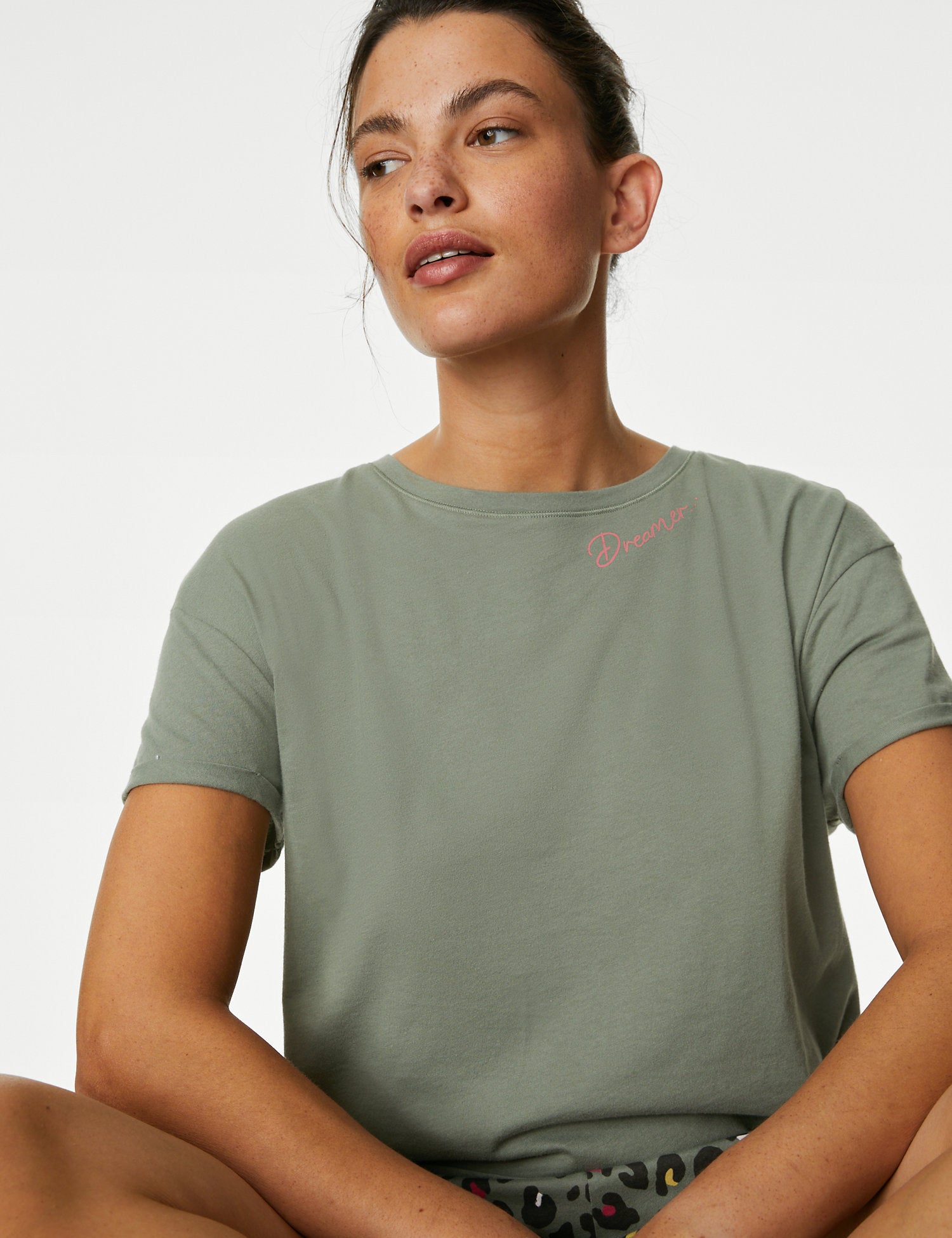 Pure Cotton Leopard Shortie Set