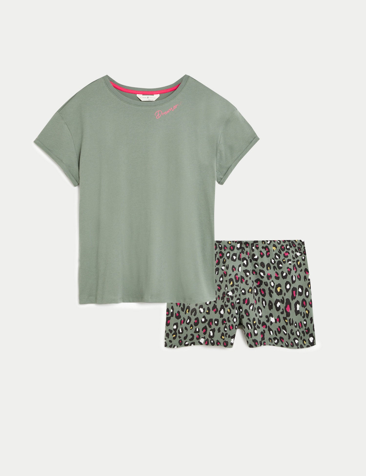 Pure Cotton Leopard Shortie Set