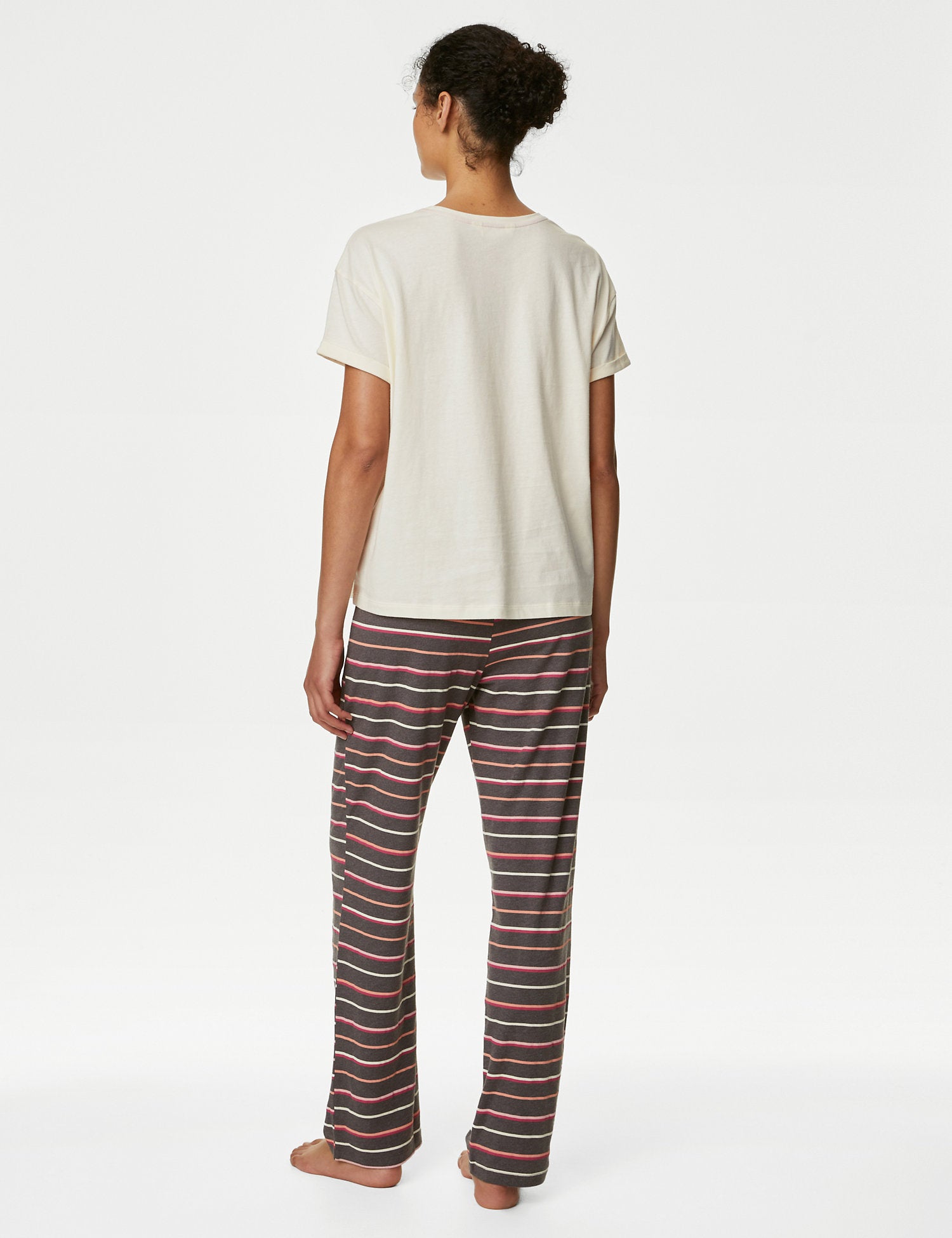 Cotton Rich Relax Slogan Pyjama Set