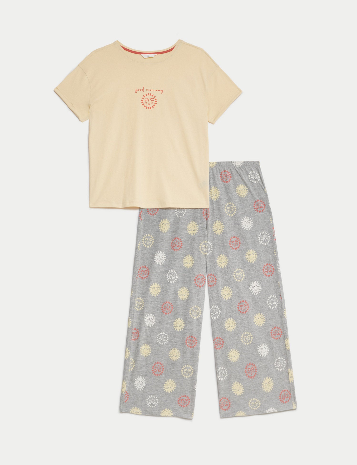 Pure Cotton Palm Print Pyjama Set
