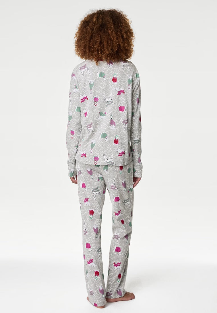 Cotton Rich Print Pyjama Set