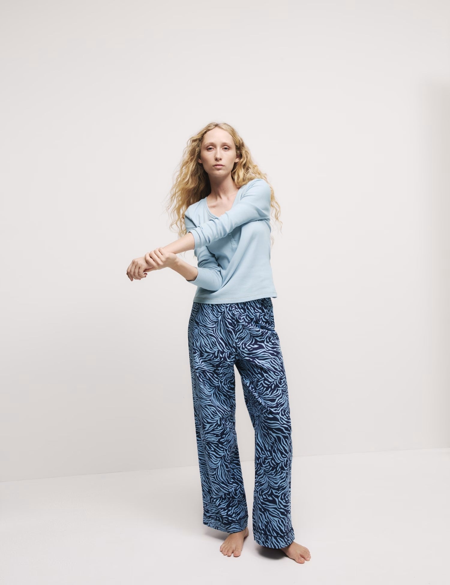 Cotton Rich Printed Pyjama Set