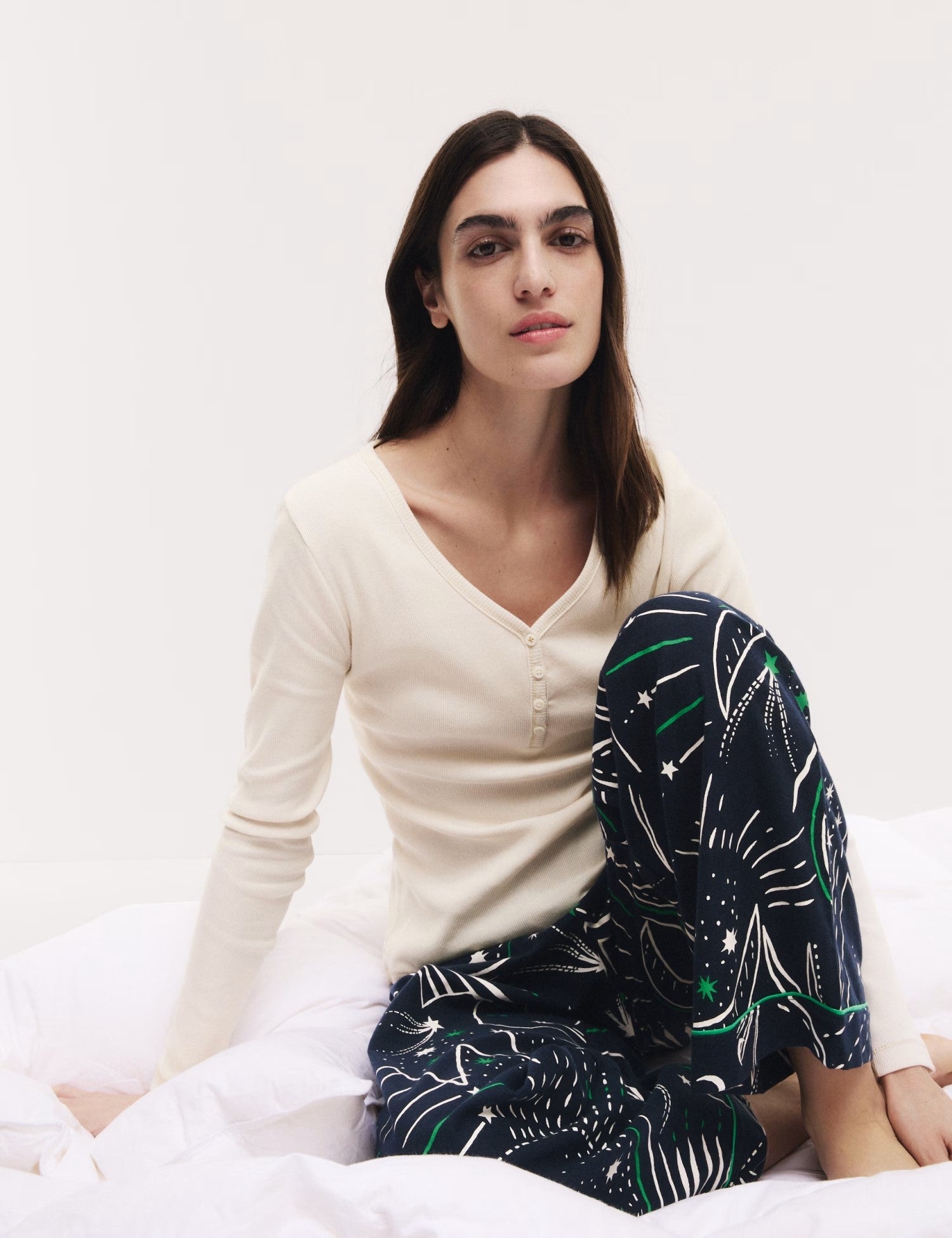 Cotton Rich Printed Pyjama Set