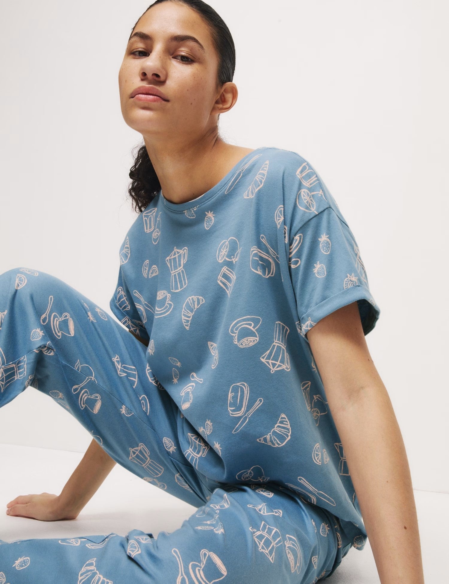 Pure Cotton Printed Pyjama Set