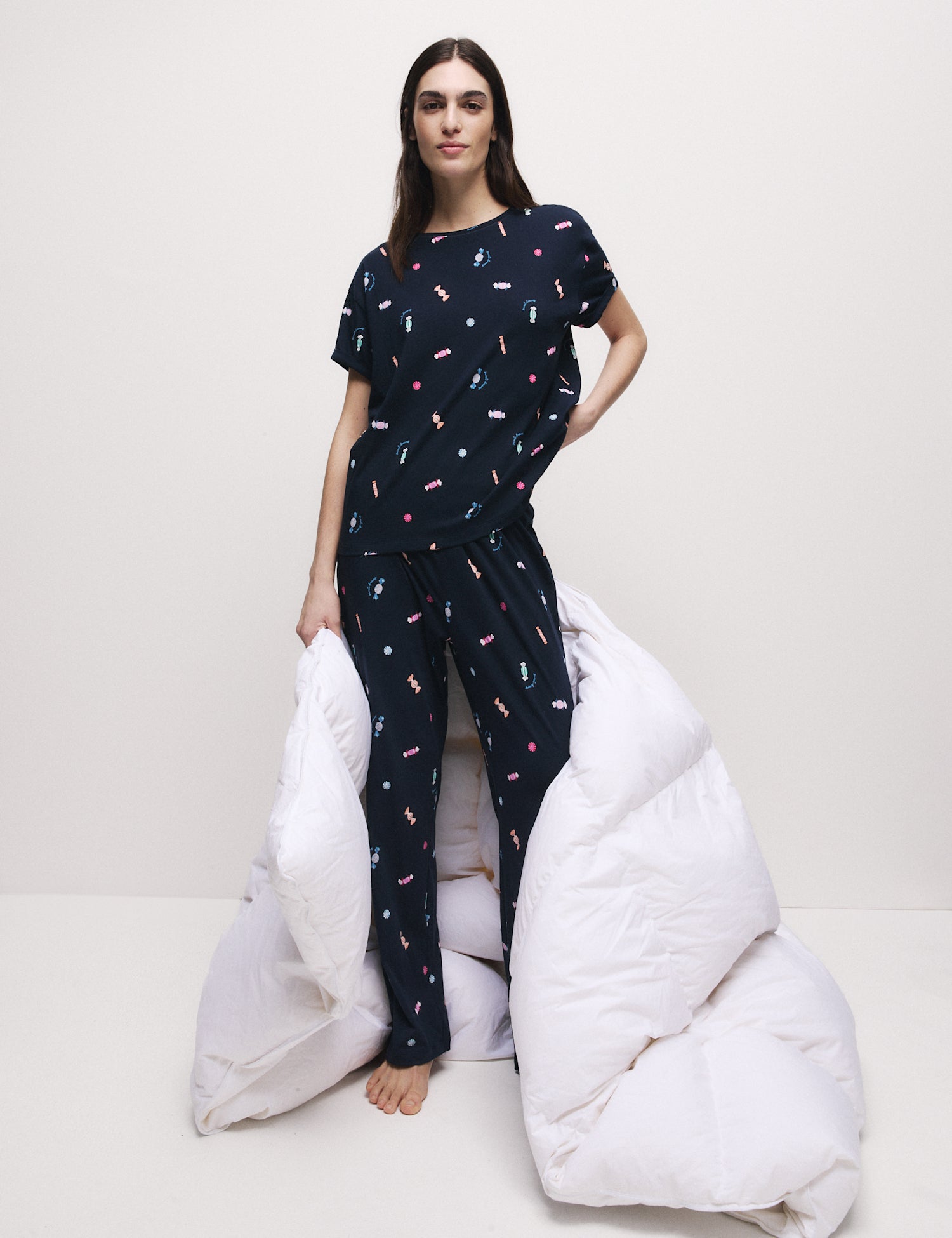 Pure Cotton Printed Pyjama Set