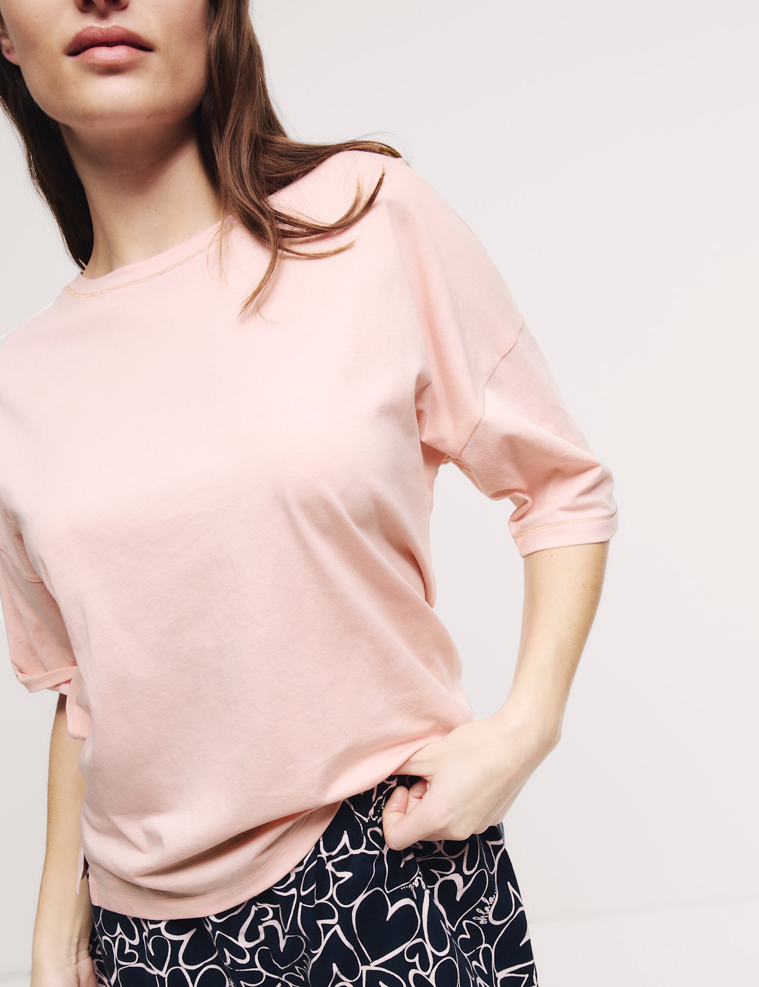 Pure Cotton Printed Shortie Set