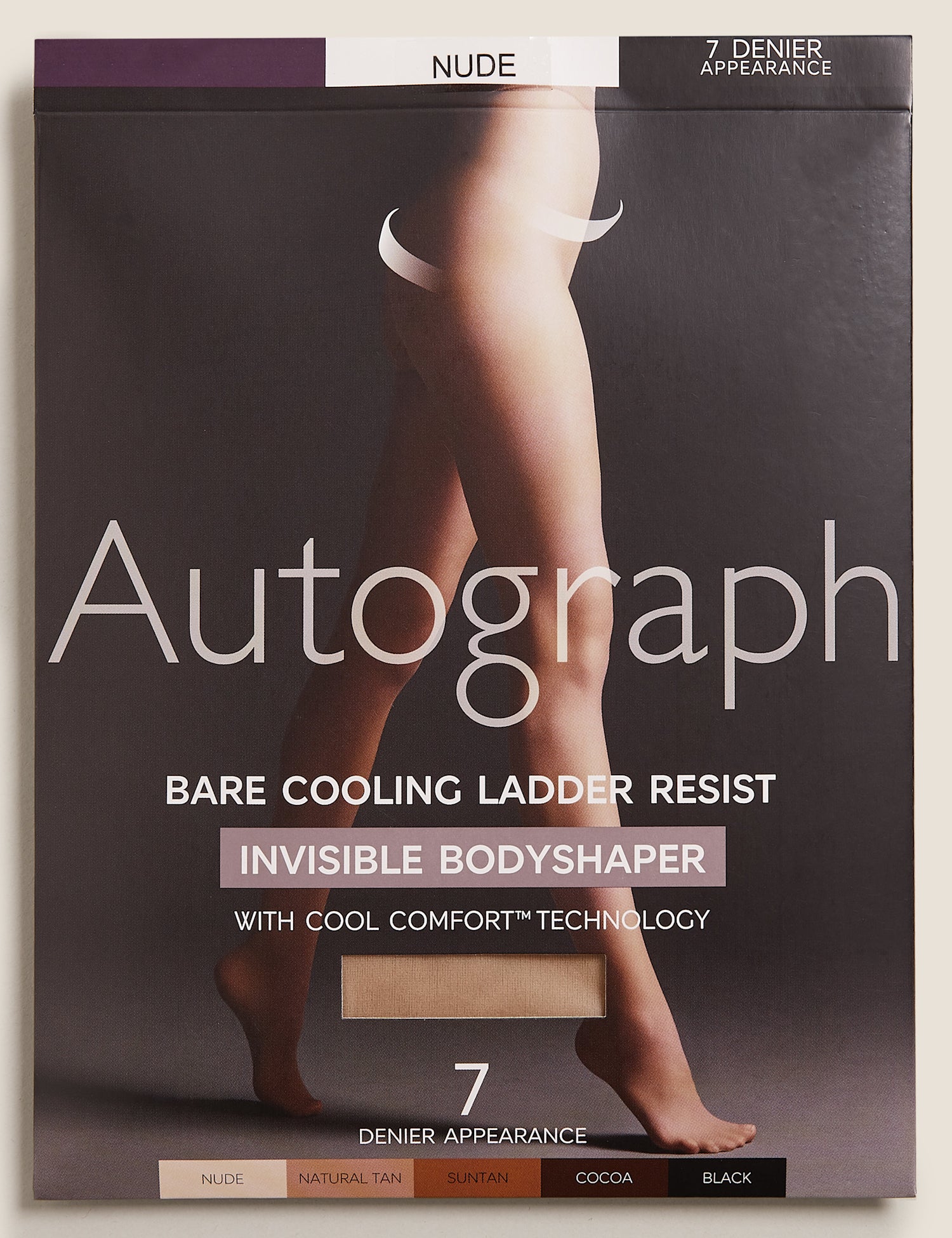 7 Denier Cool Comfort Body Shaper Tights