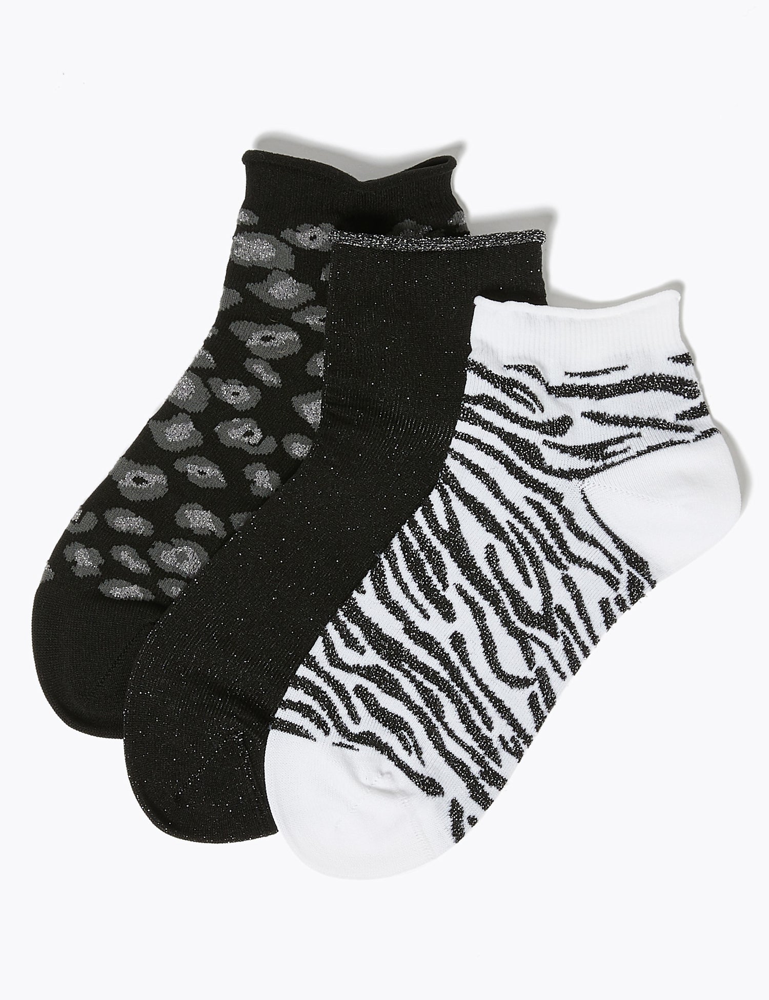 3pk Seamfree Anklet Socks