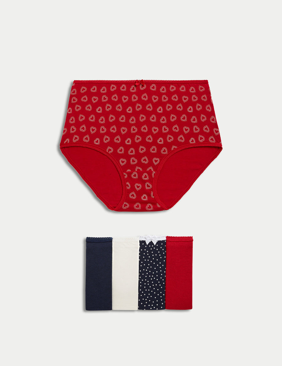 5pk Cotton Lycra Full Briefs