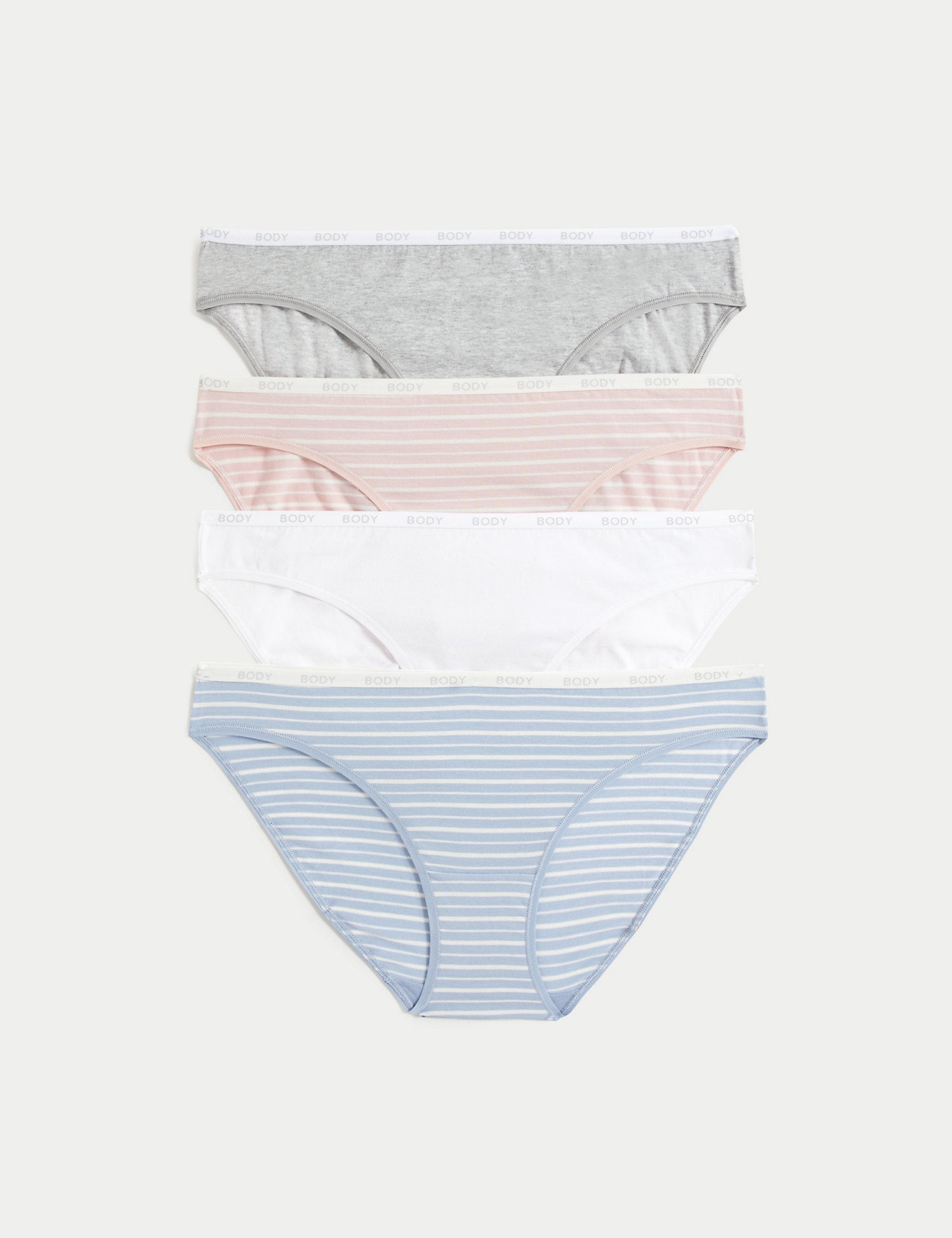 4pk Supima Cotton Rich High Leg Knickers