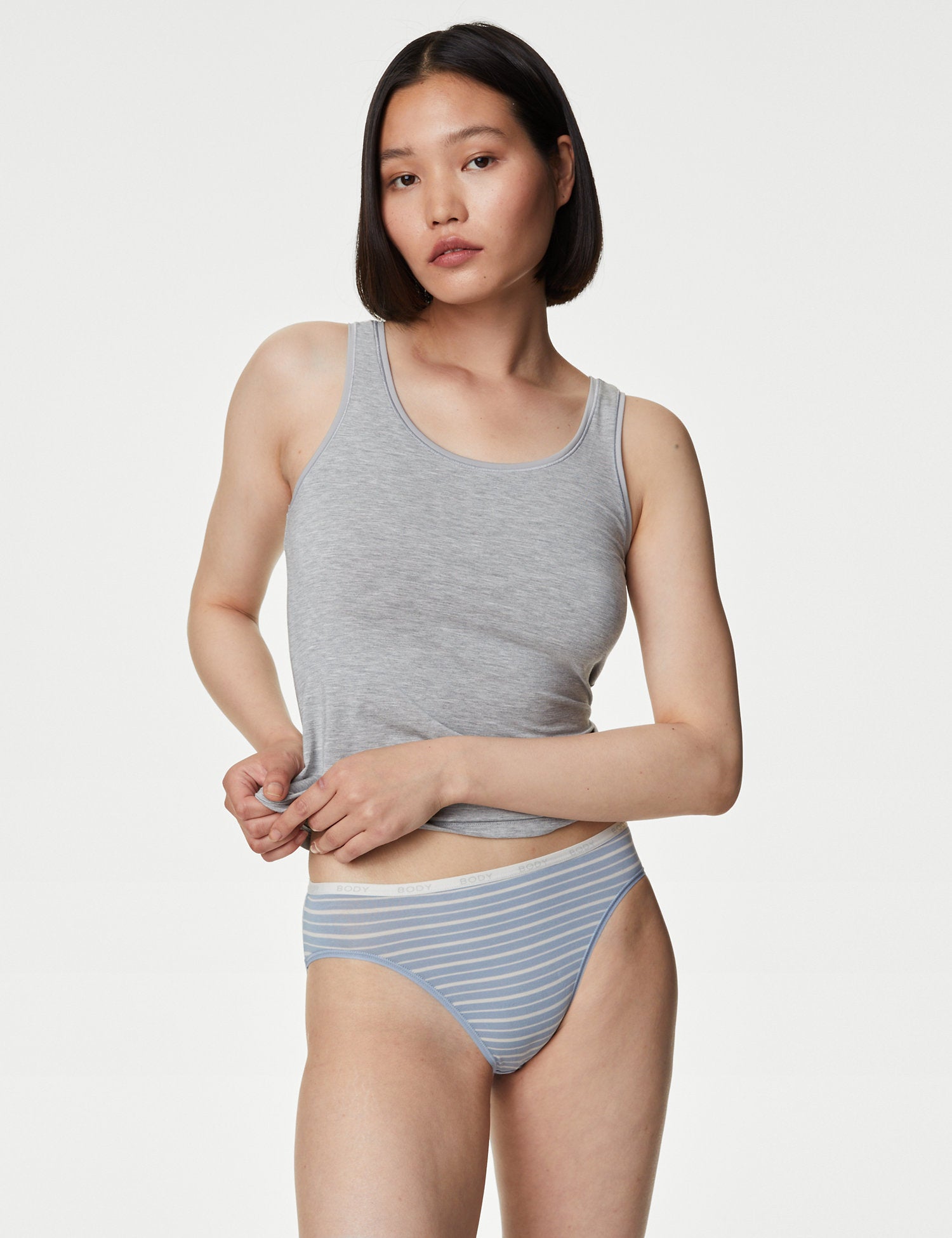 4pk Supima Cotton Rich High Leg Knickers