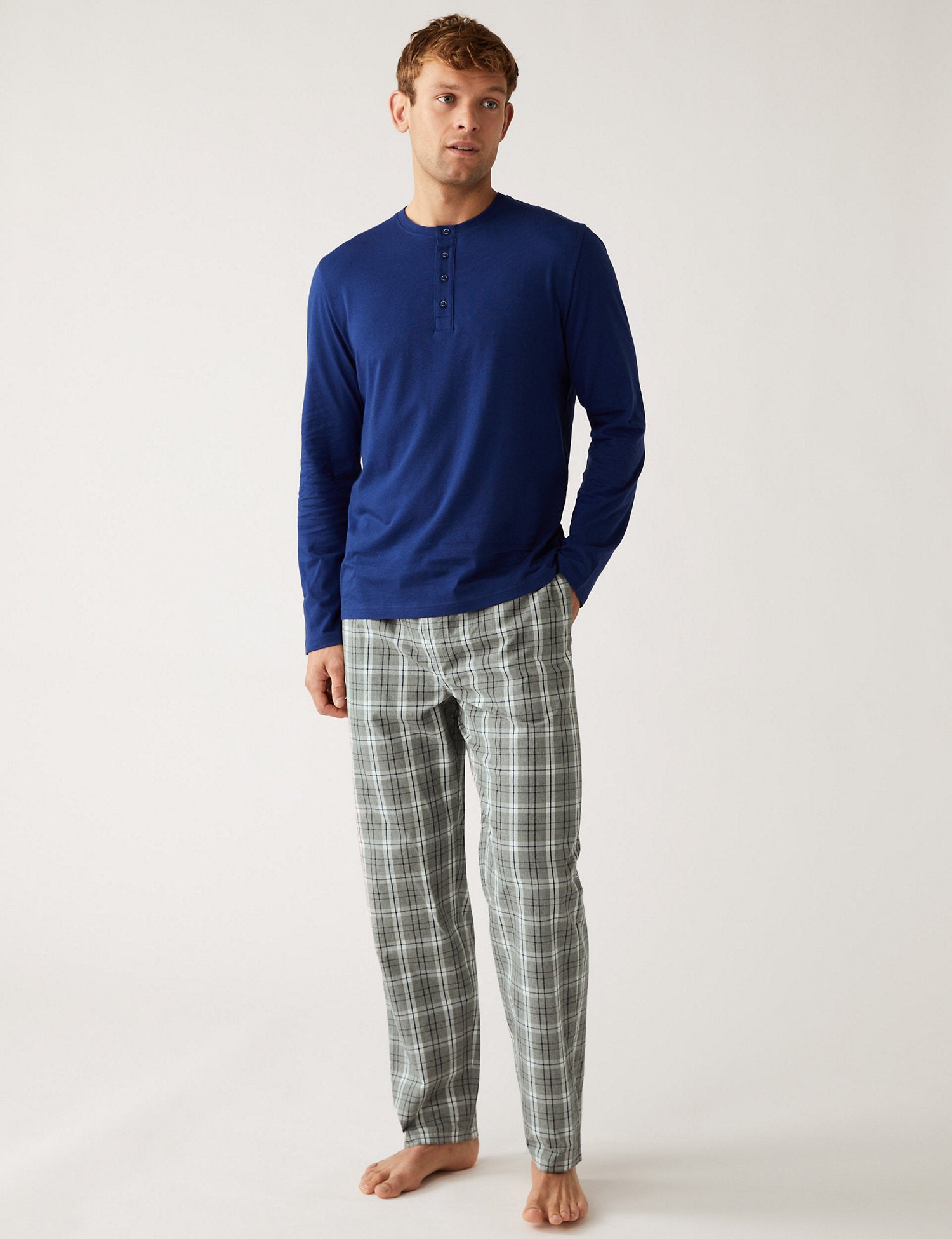 Pure Cotton Checked Pyjama Set