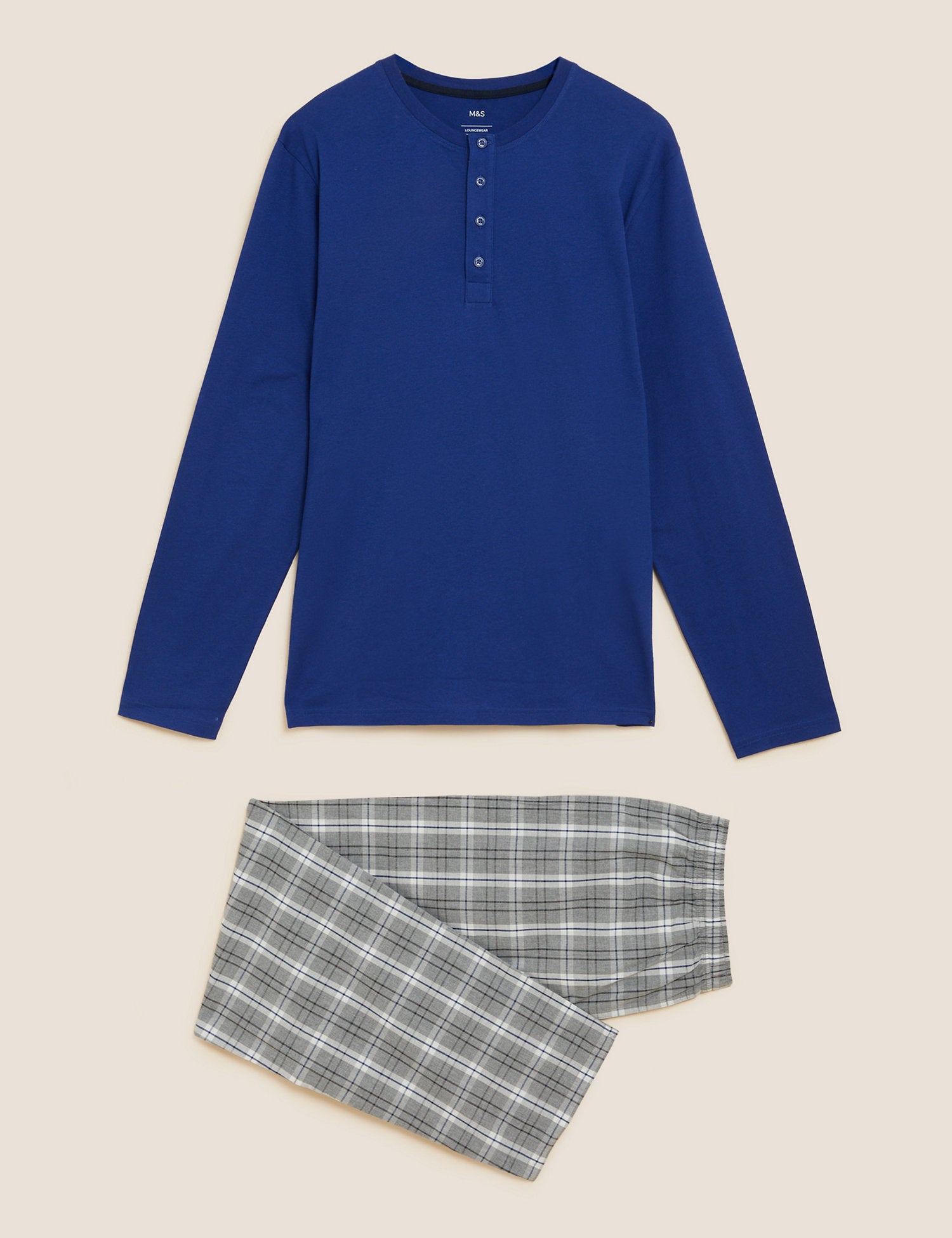 Pure Cotton Checked Pyjama Set