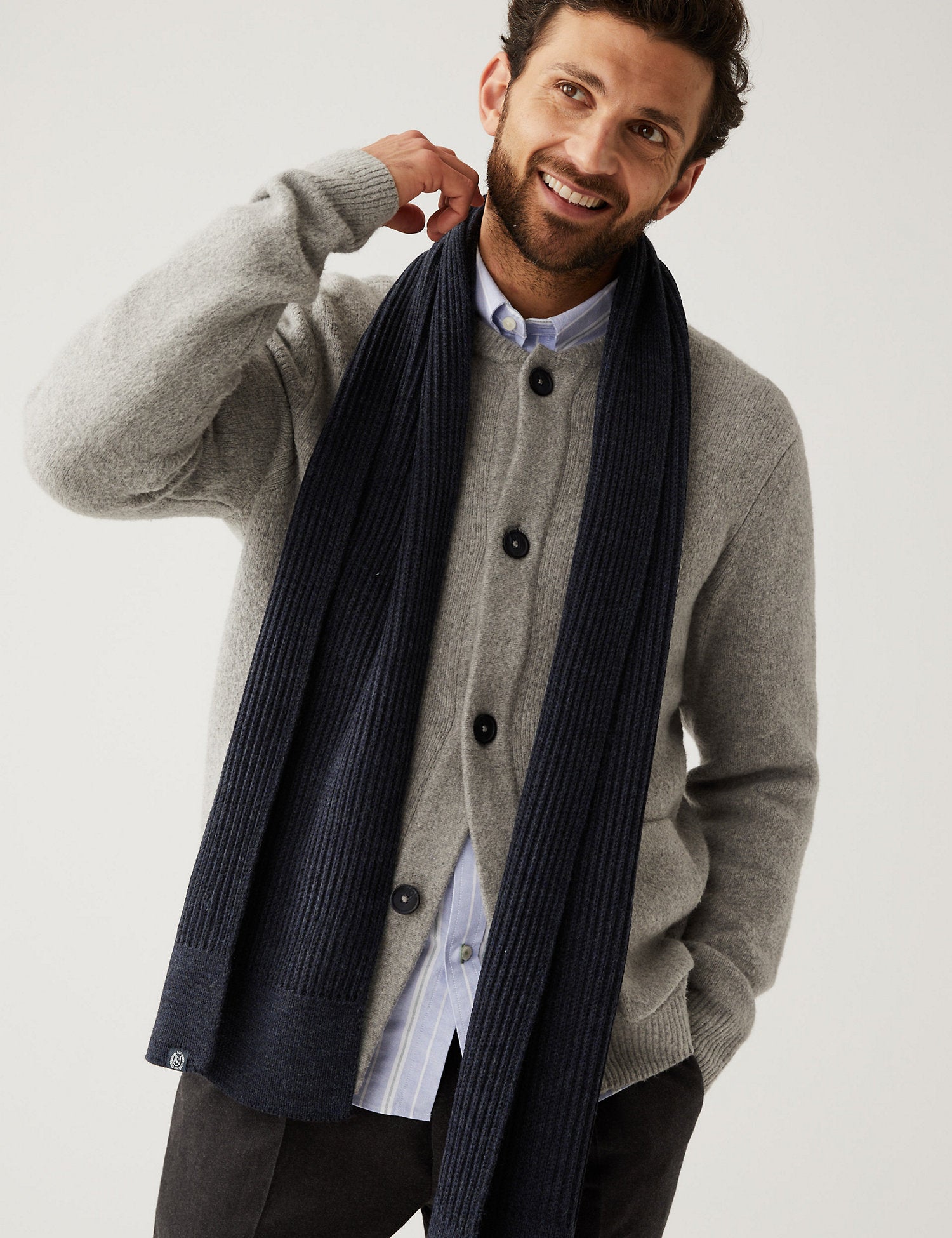 Knitted Textured Scarf