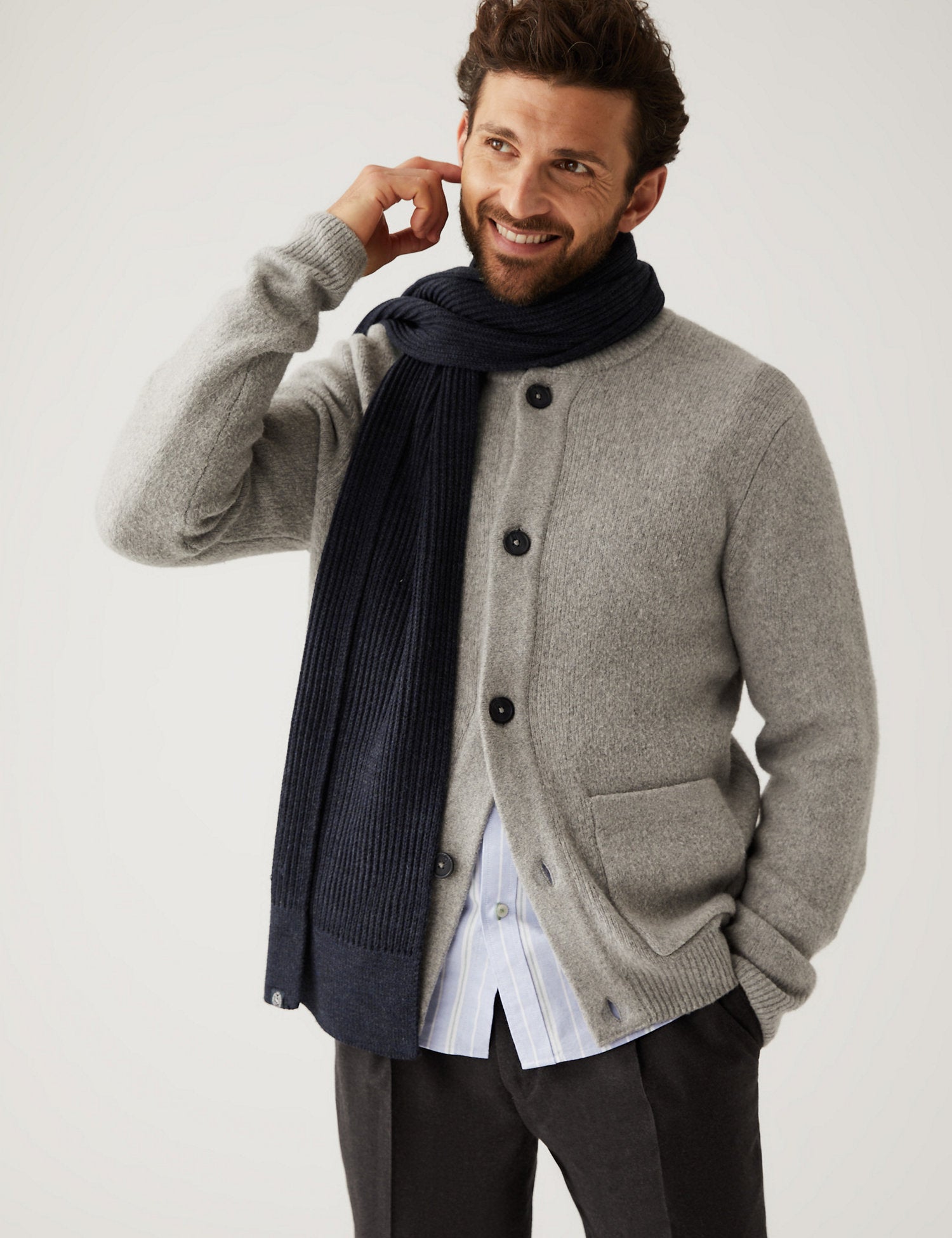 Knitted Textured Scarf