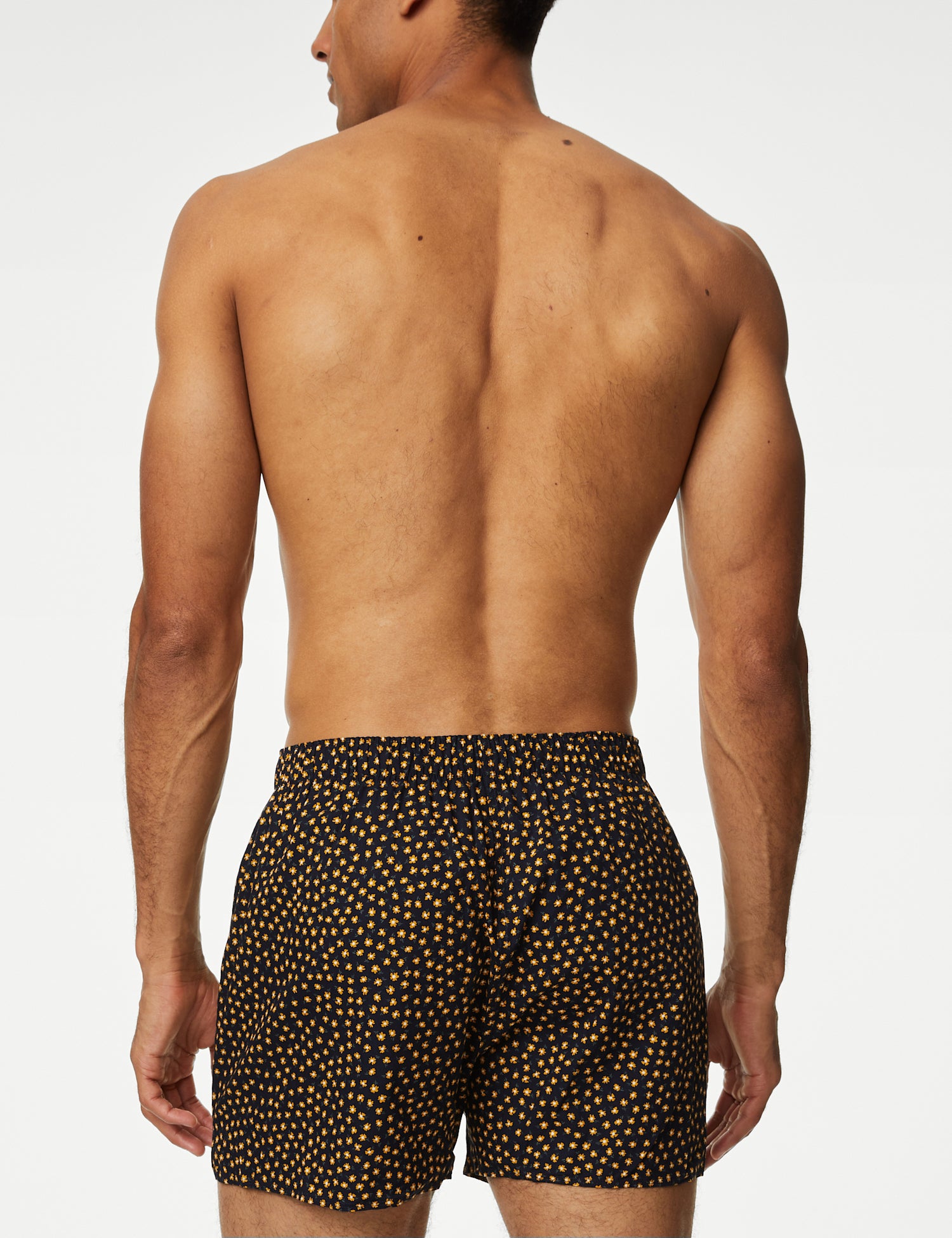 3pk Pure Cotton Printed Woven Boxers