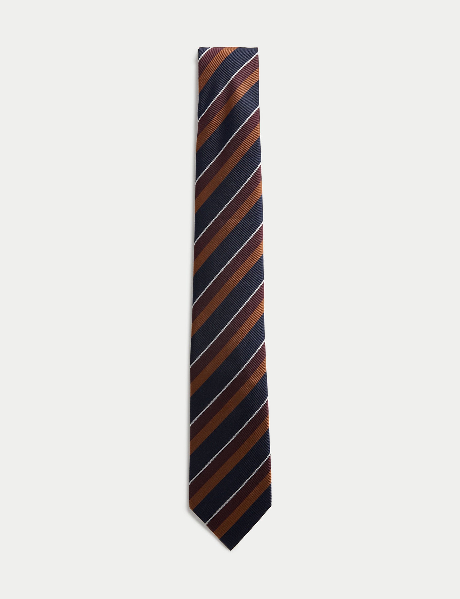 Striped Pure Silk Tie