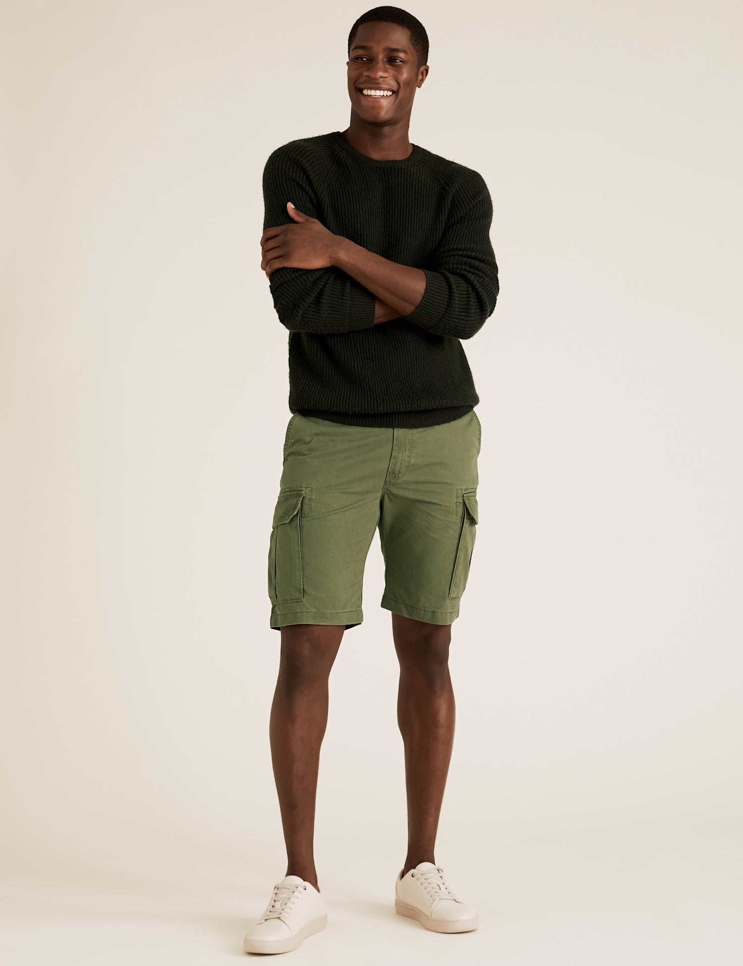 Pure Cotton Cargo Shorts
