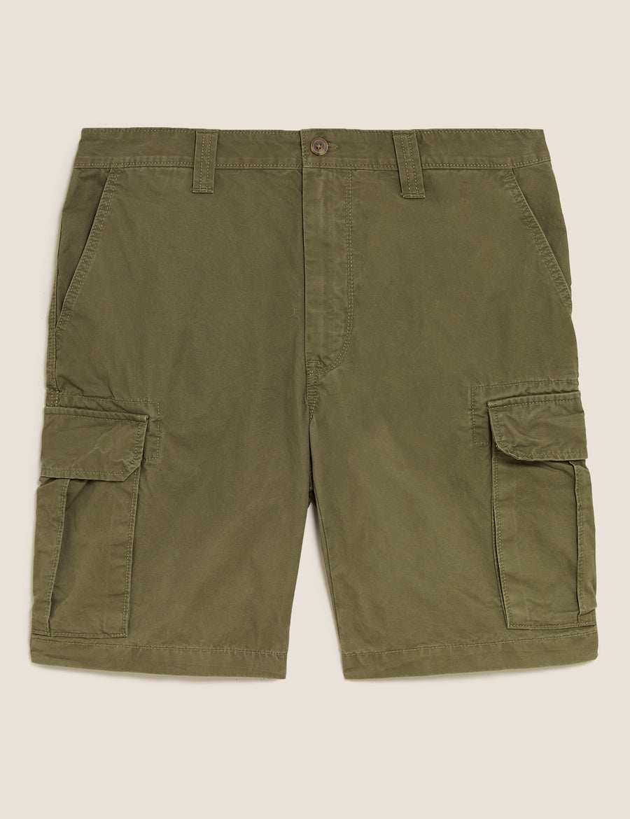 Pure Cotton Cargo Shorts