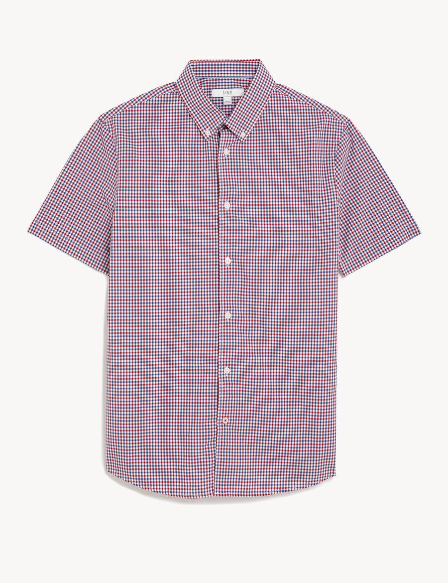 Pure Cotton Gingham Shirt