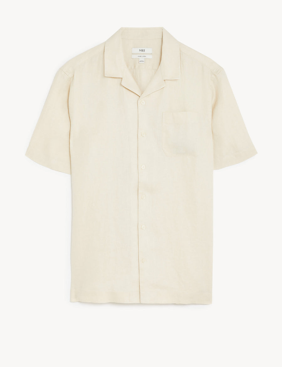 Pure Linen Revere shirt