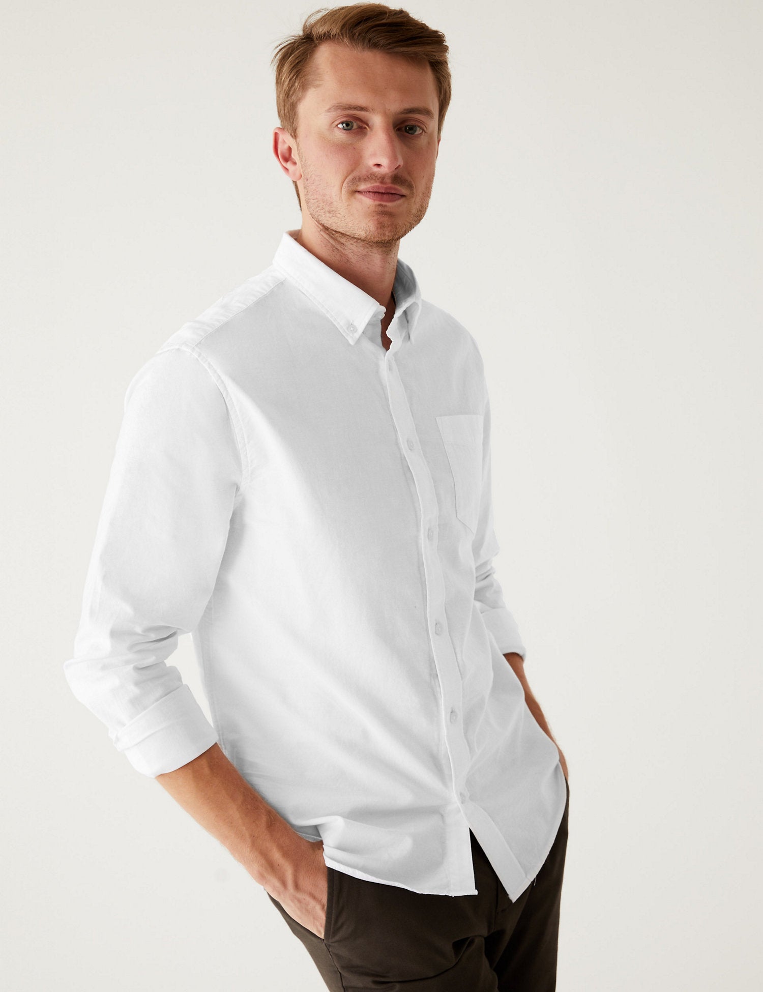 Pure Cotton Oxford Shirt