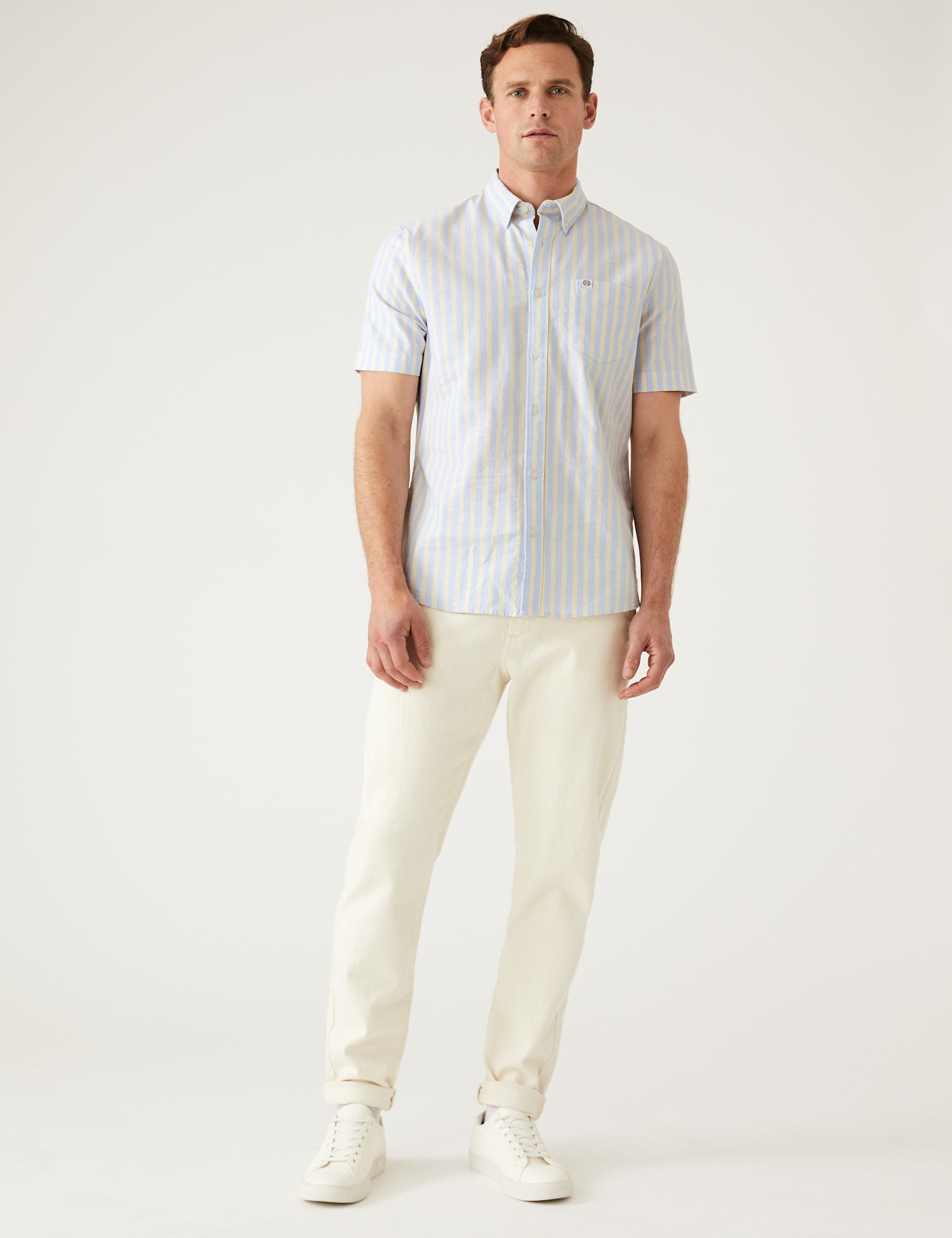 Pure Cotton Striped Oxford Shirt